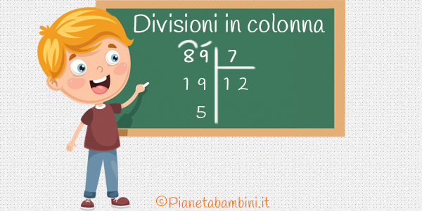 Divisioni in colonna per la scuola primaria