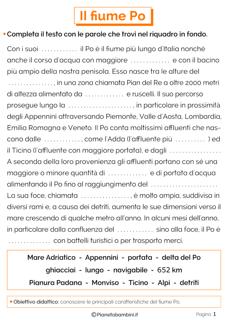 antico nome del po cruciverba DrBeckmann