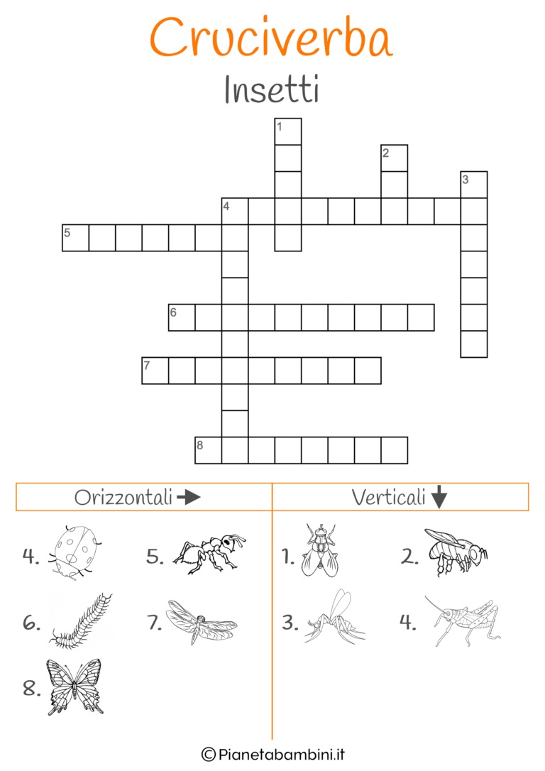 15 Cruciverba Illustrati Per Bambini Da Stampare PianetaBambini it 15 Cruciverba Illustrati Per Bambini Da Stampare PianetaBambini it