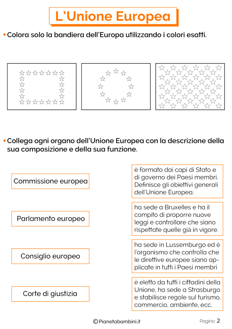 Unione Europea: Schede Didattiche Per La Scuola Primaria ...