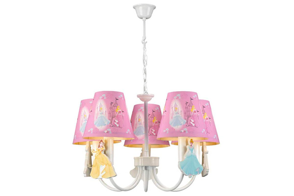 Foto del lampadario per camerette di bambini delle principesse n.55