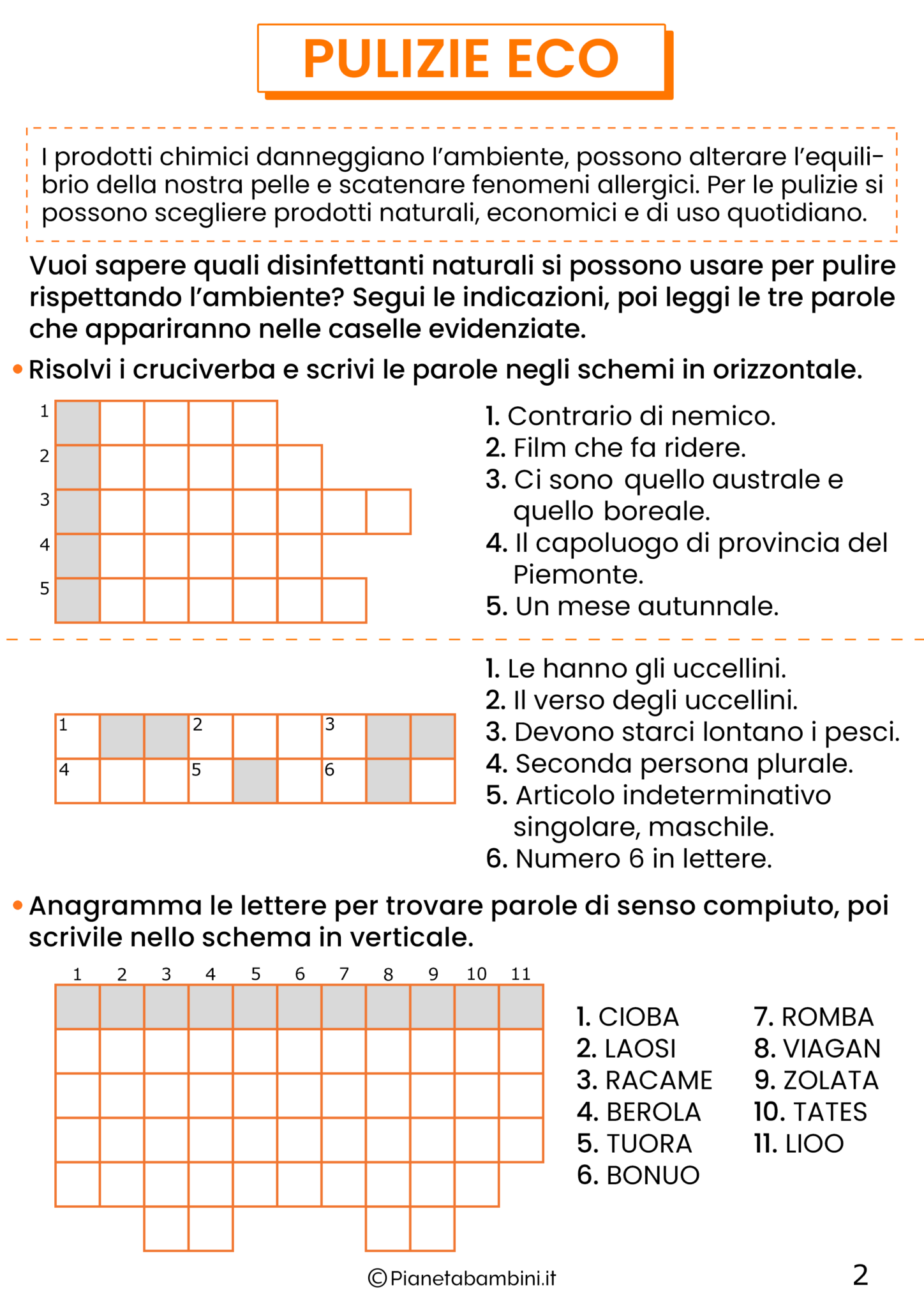 Educazione Ambientale Schede Didattiche Per La Scuola Primaria Pianetabambini It