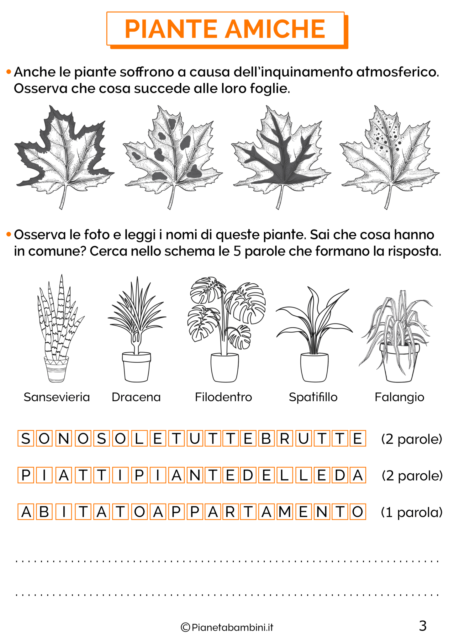 Educazione Ambientale: Schede Didattiche per la Scuola Primaria ...
