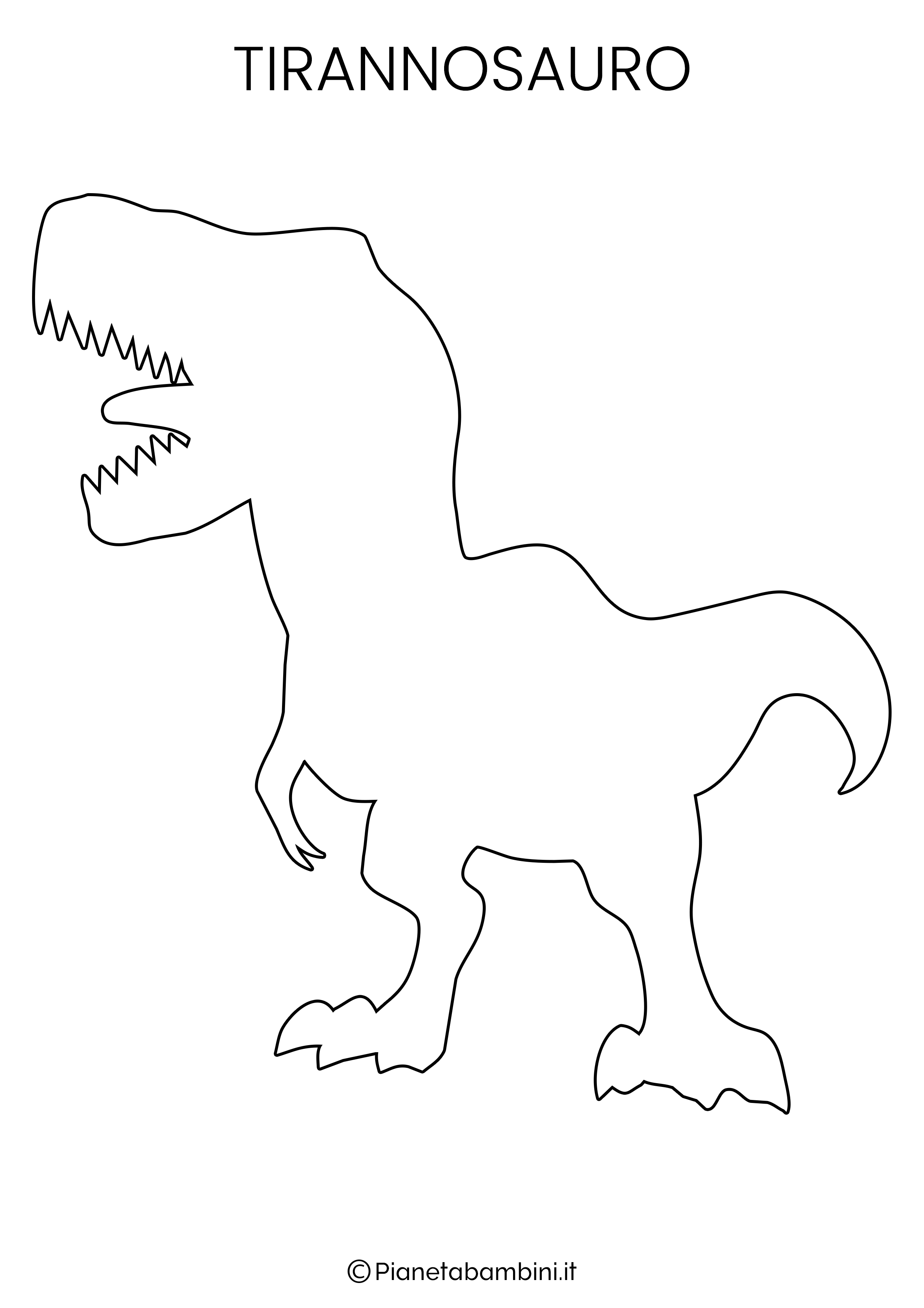 Sagoma da ritagliare Tirannosauro