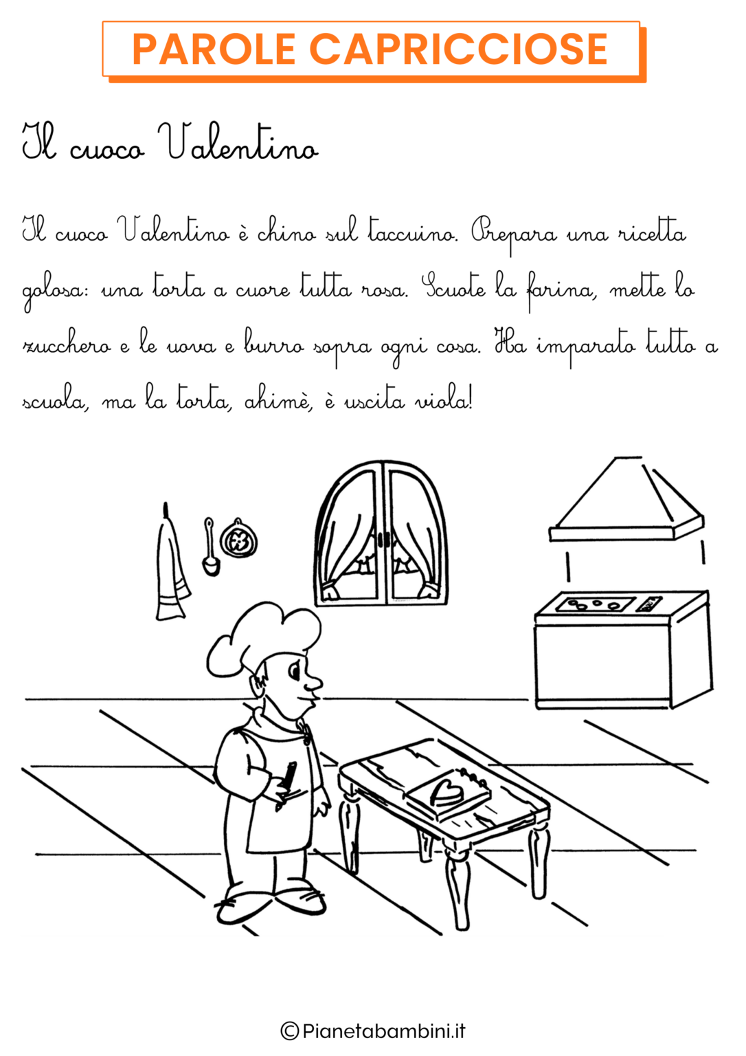 Storie In Corsivo Per Bambini Da Stampare | PianetaBambini.it