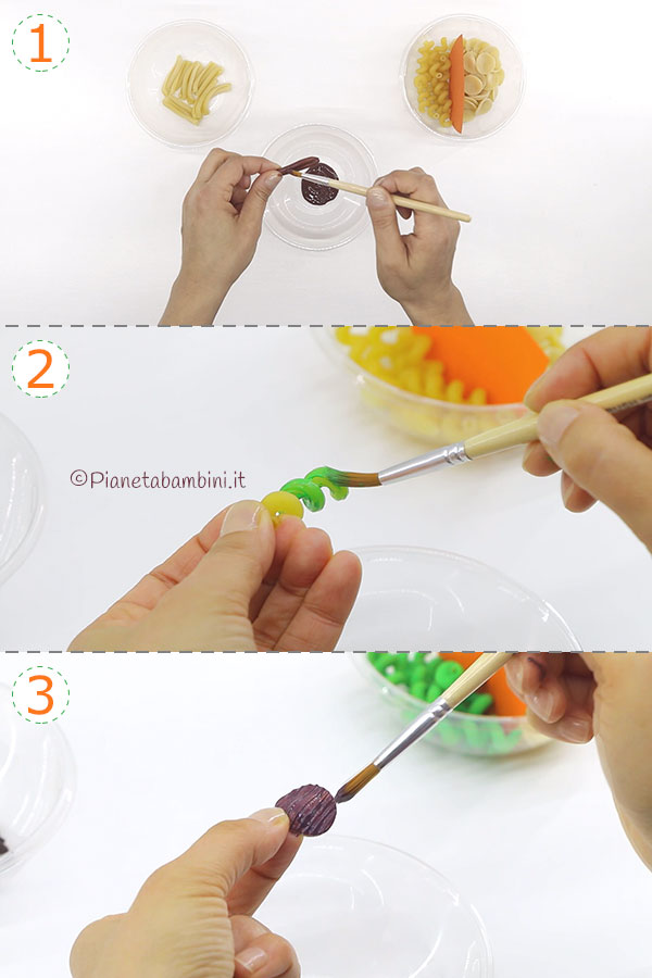Come colorare la pasta per creare il grappolo d'uva