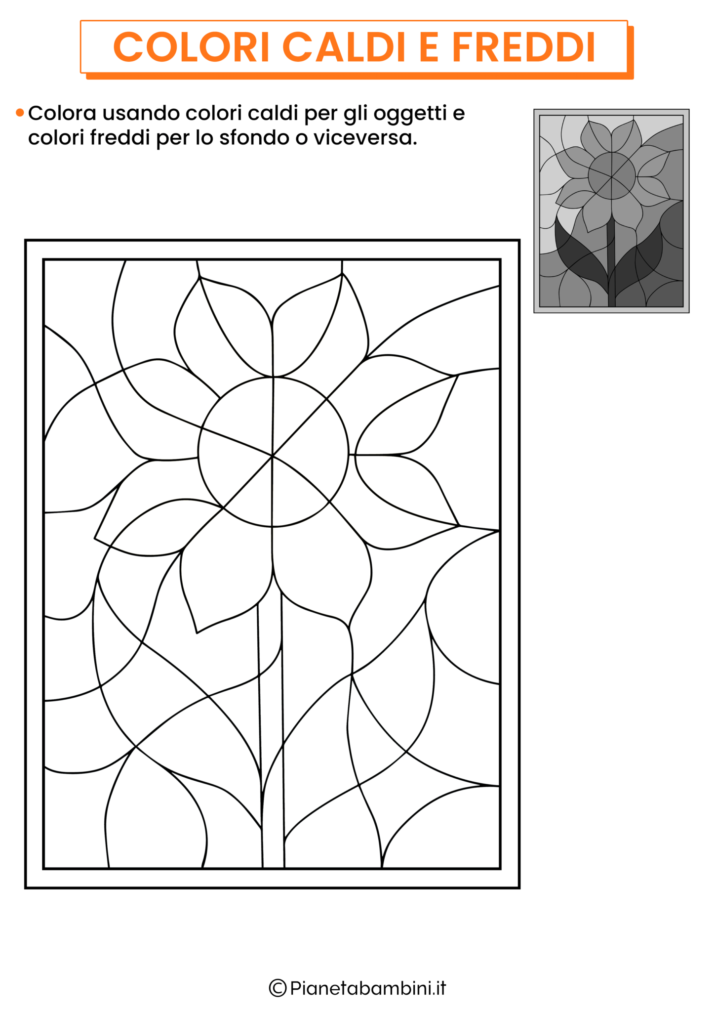 disegno colori caldi e freddi