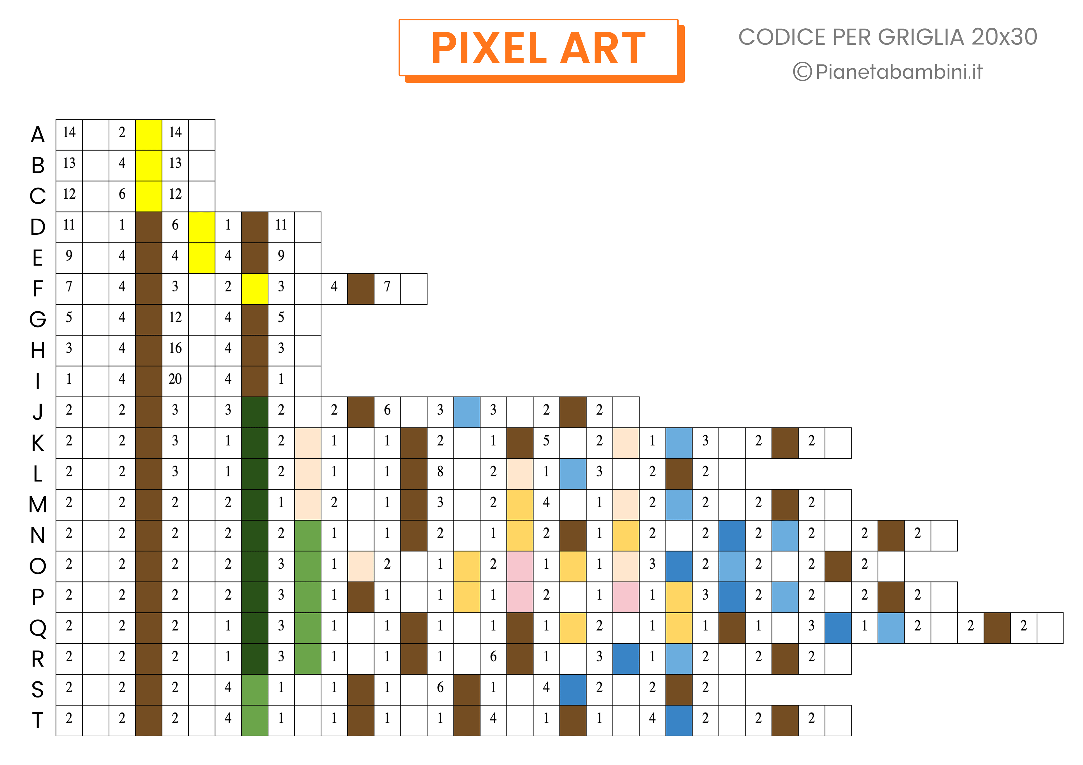 Pixel Art Natale Codice Difficile da stampare 01
