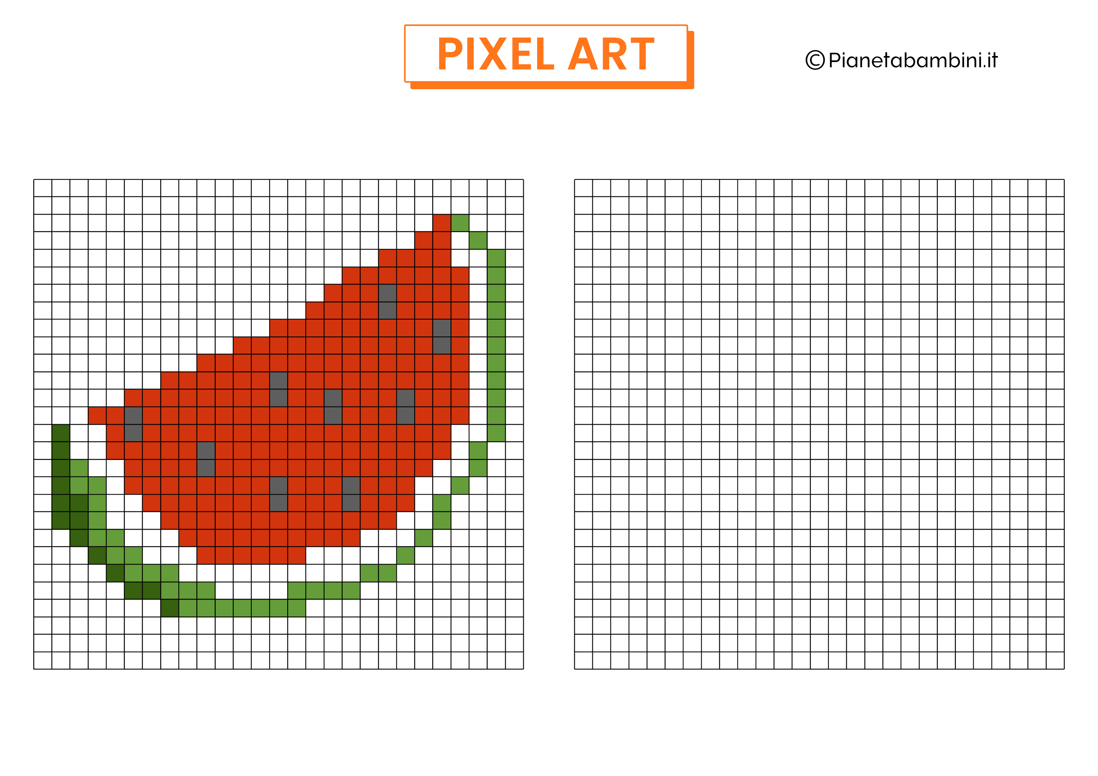 Pixel Art anguria da copiare