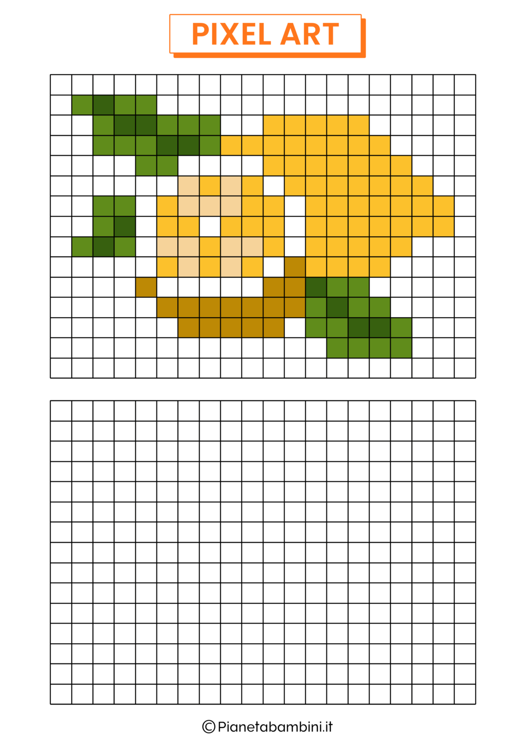 Pixel Art 32 Disegni A Quadretti Da Copiare PianetaBambini it