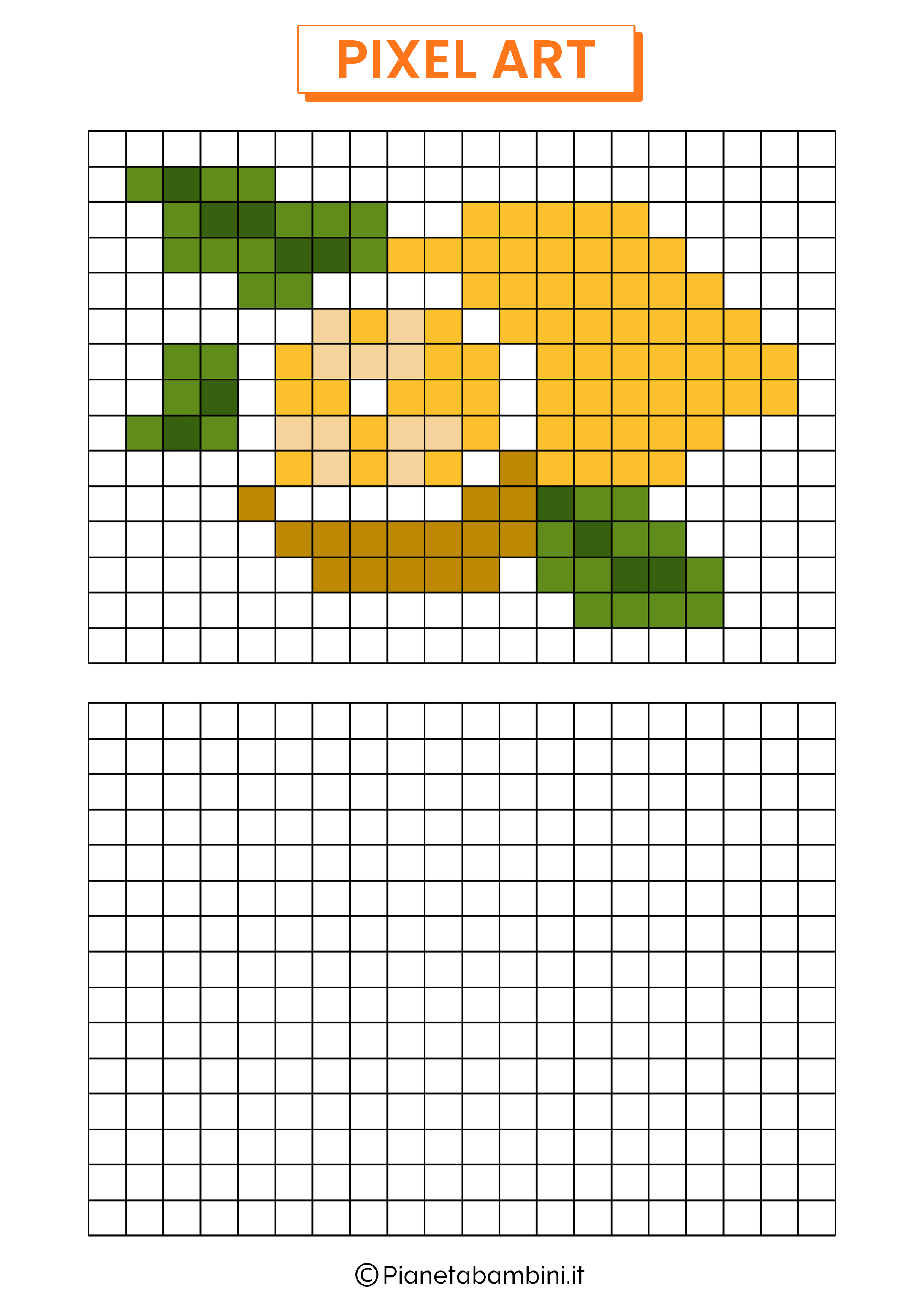 Pixel Art limone da copiare