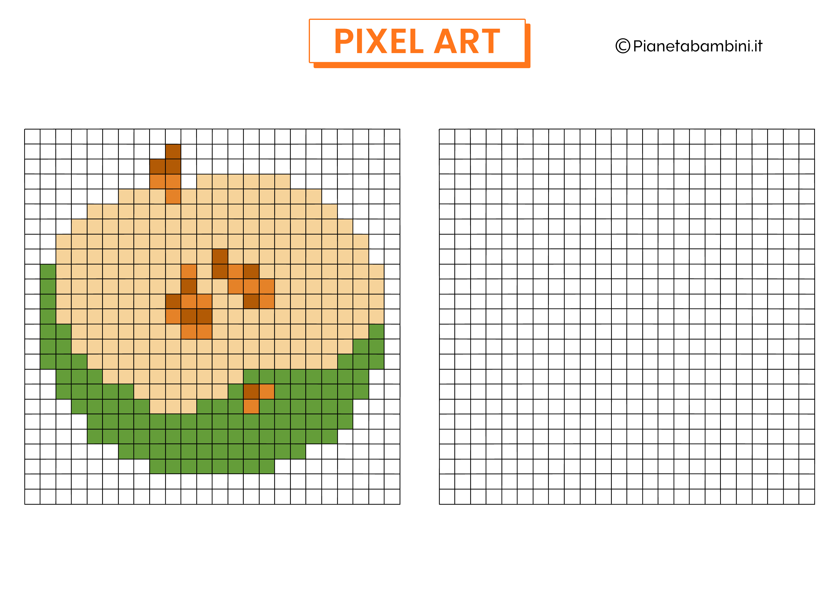 Pixel Art mela da copiare
