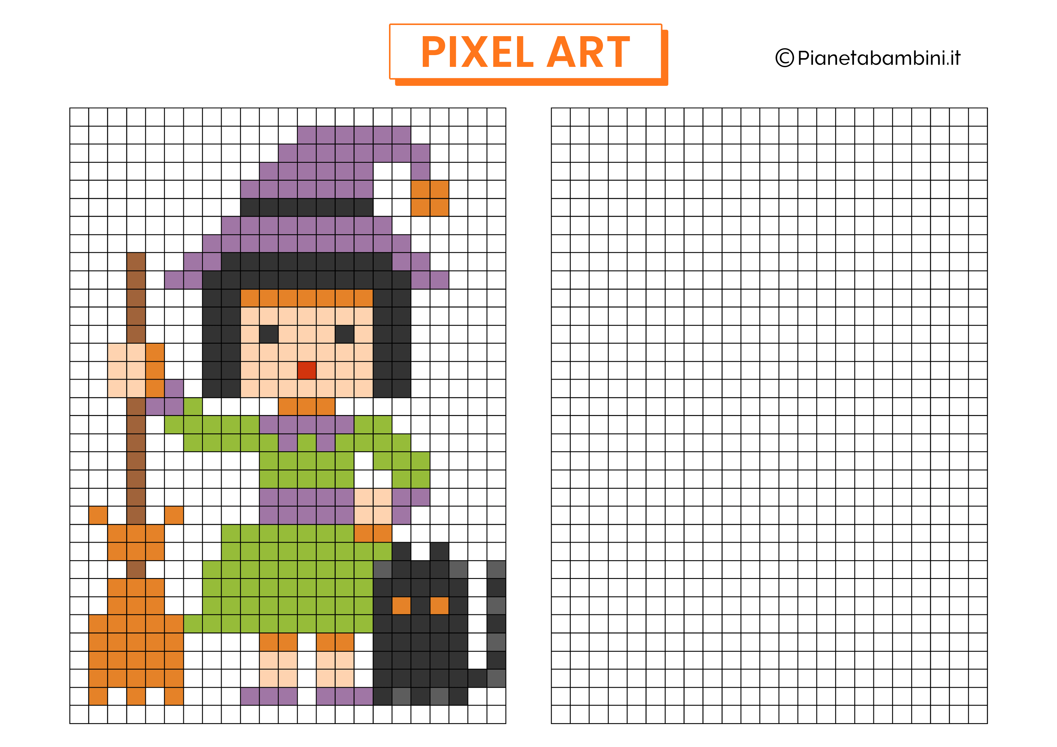 Pixel Art strega da copiare