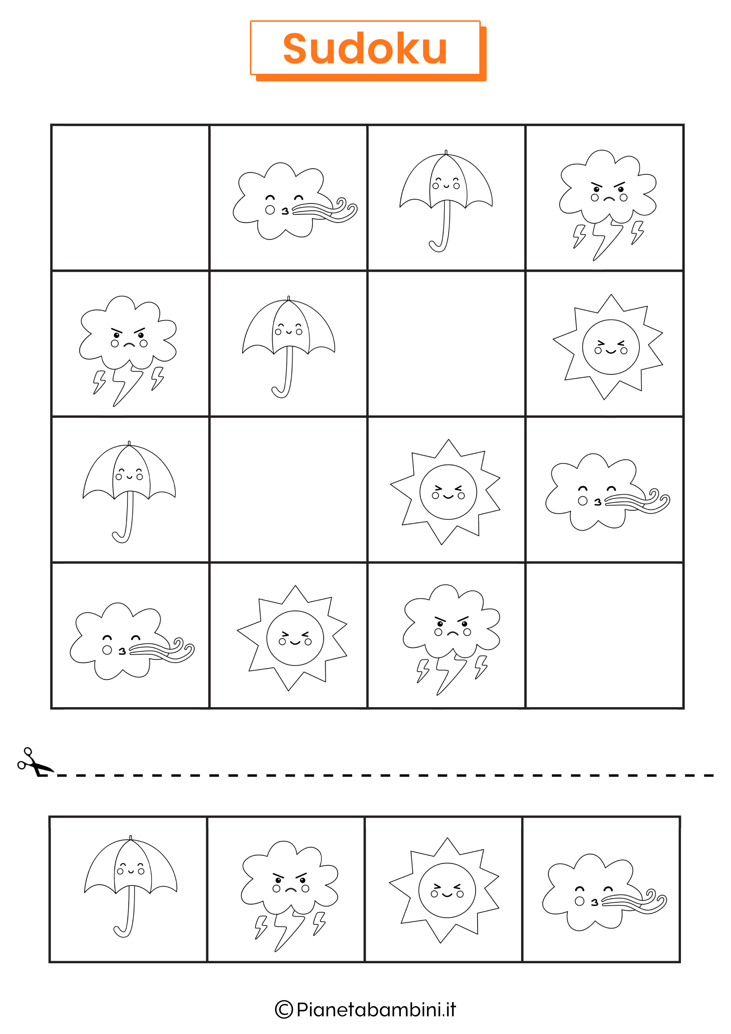 Sudoku Immagini bianco e nero 10