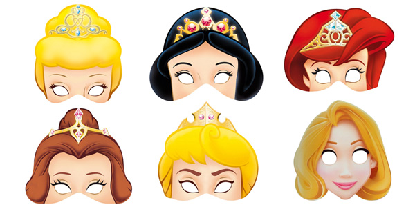 Maschere delle principesse Disney da stampare