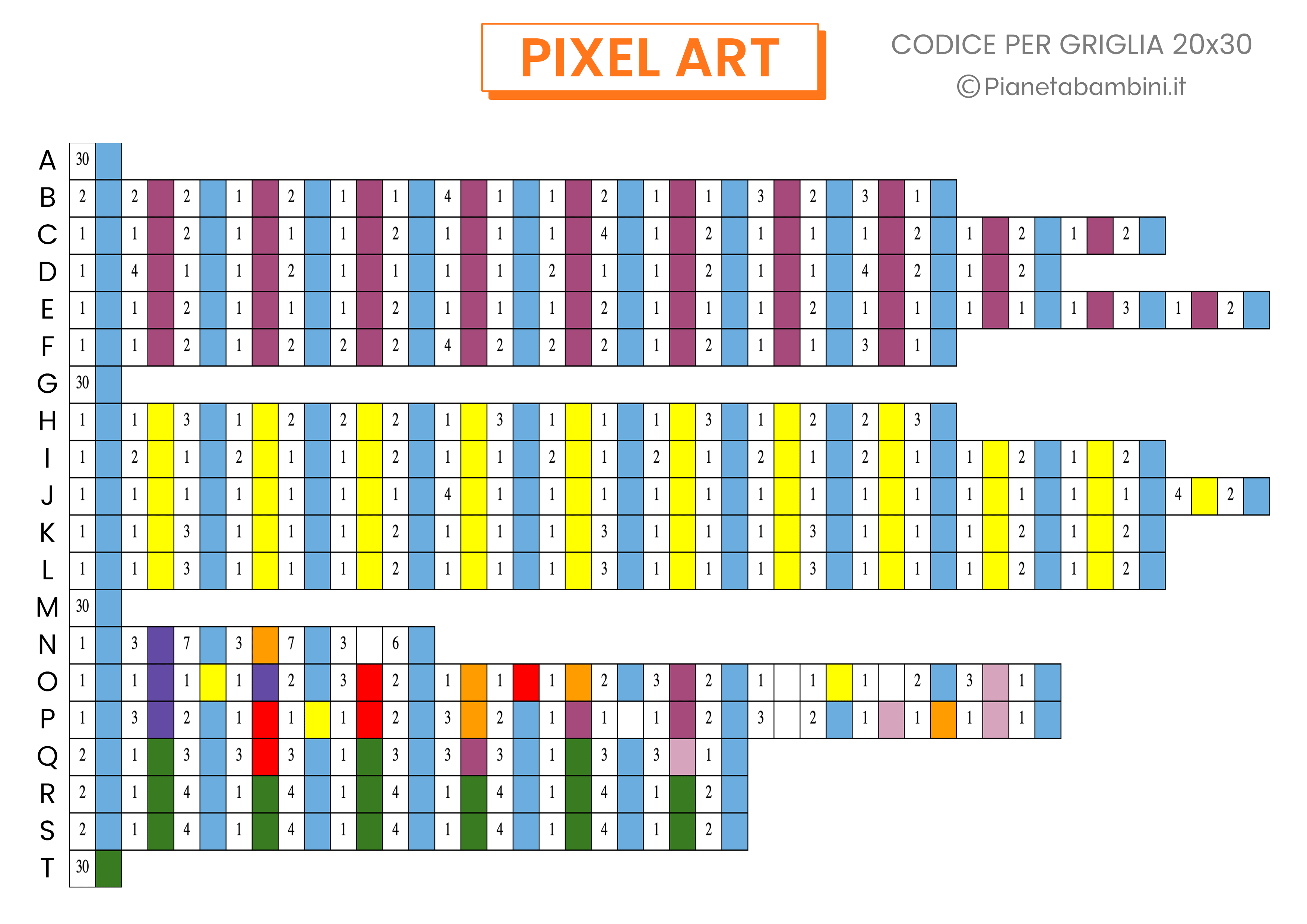 Pixel Art Festa della Mamma Codice Difficile da stampare 01