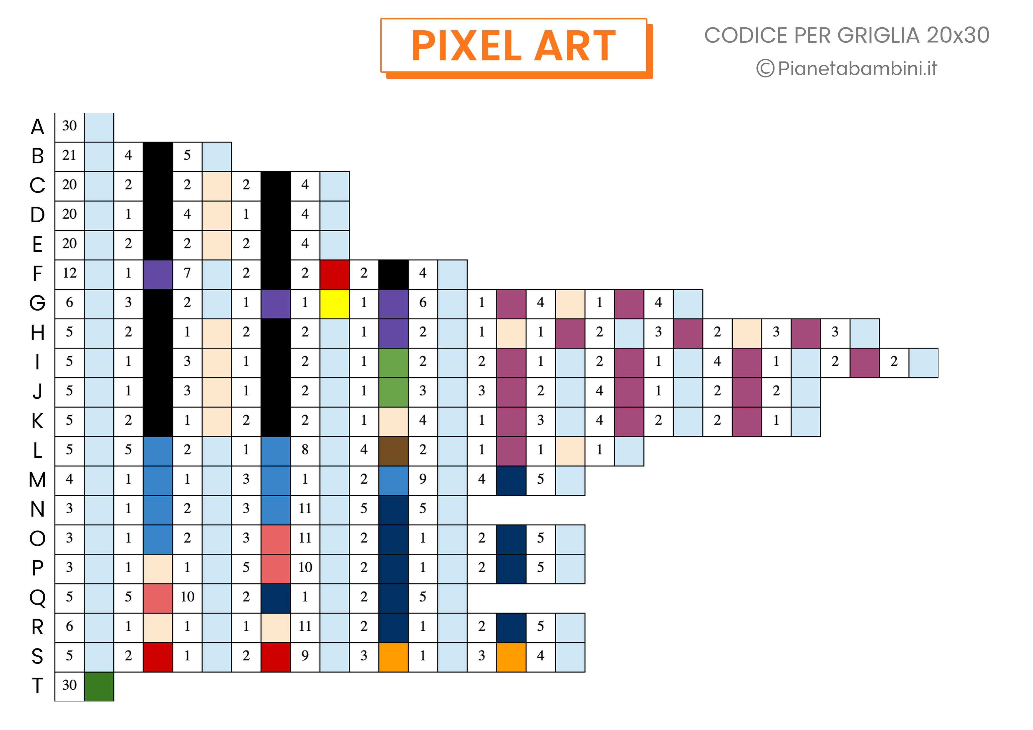 Pixel Art Festa della Mamma Codice Difficile da stampare 03