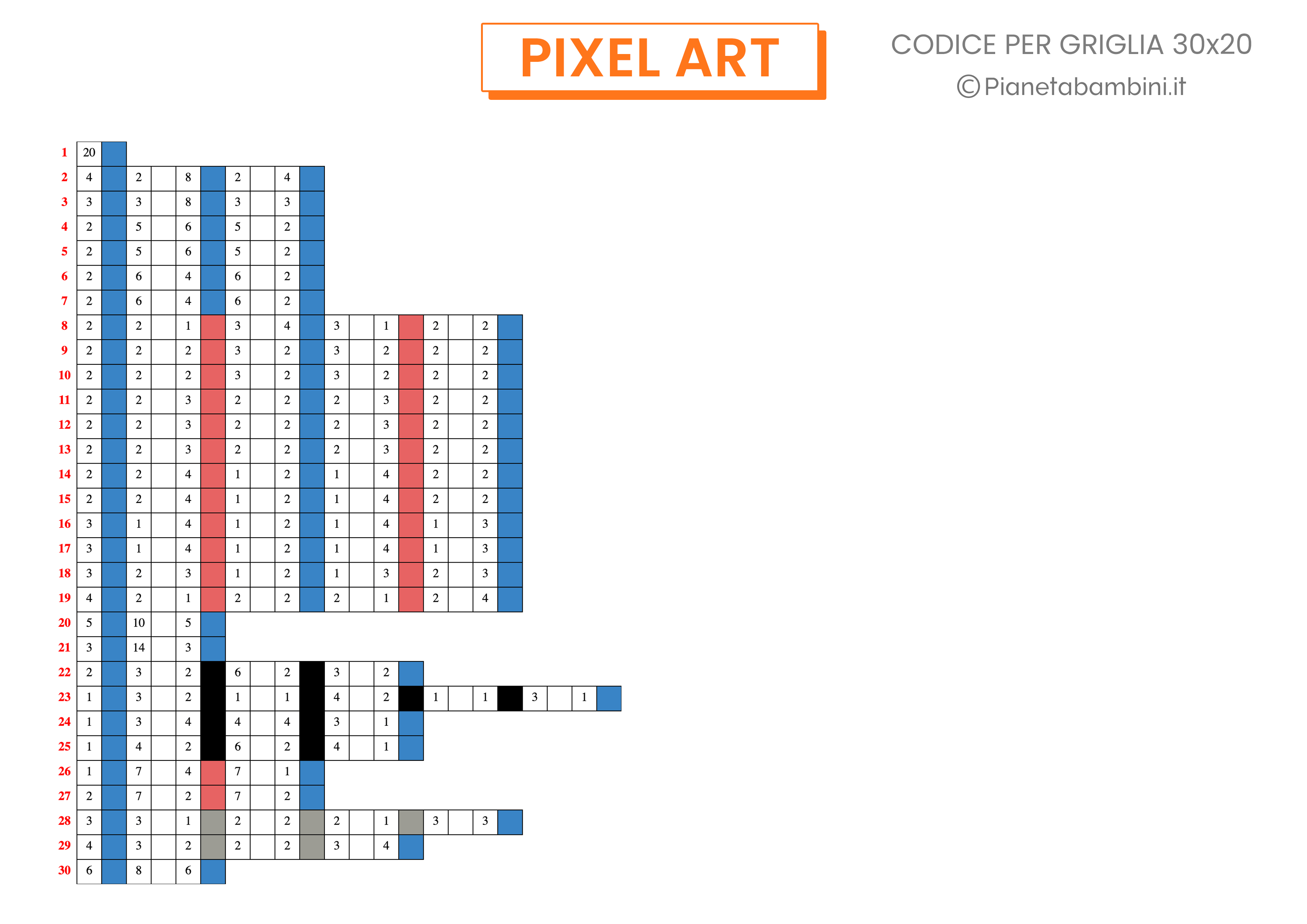 Pixel Art Pasqua Codice Difficile 02