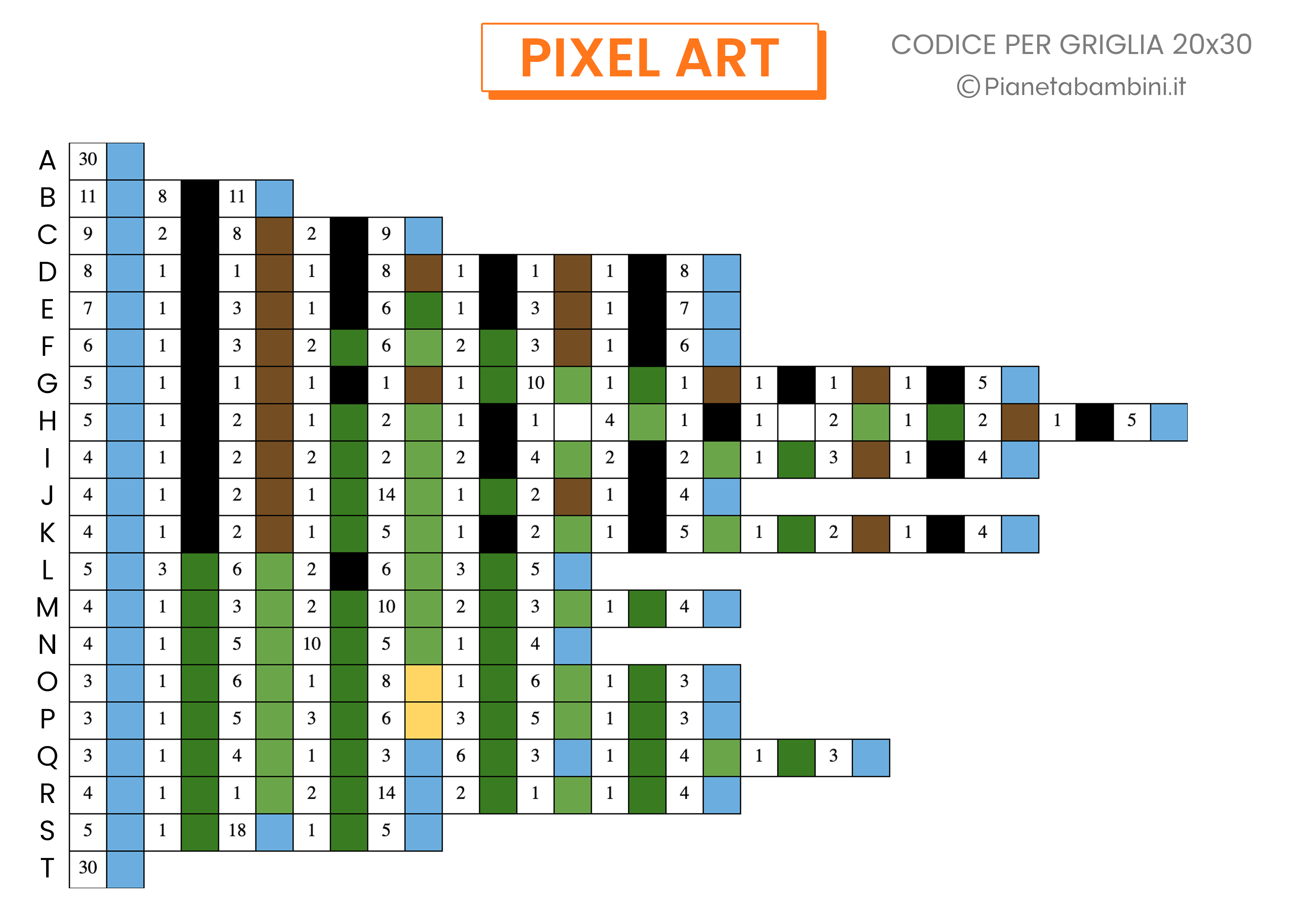 Pixel Art estate codice difficile 02