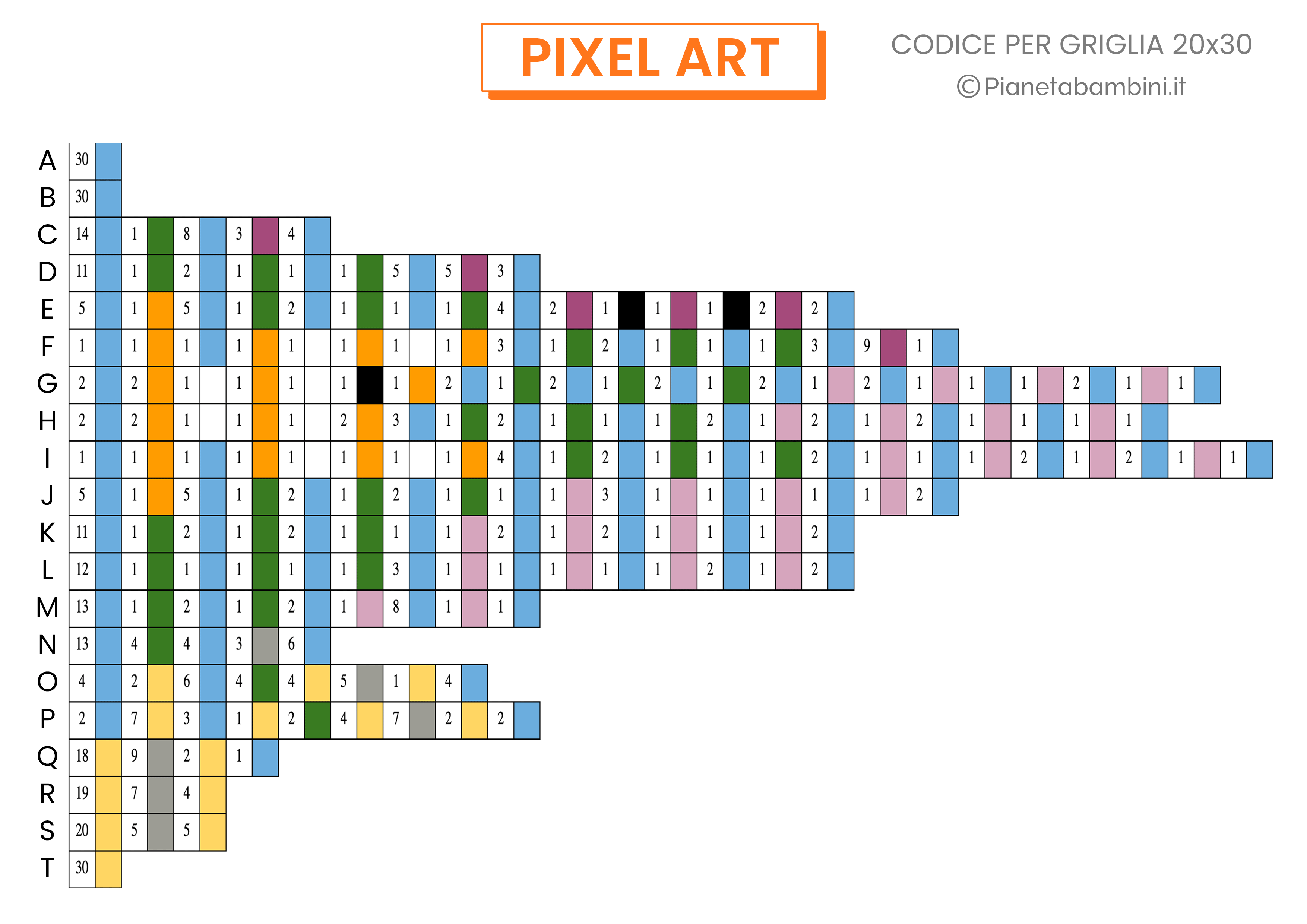 Pixel Art estate codice difficile 03