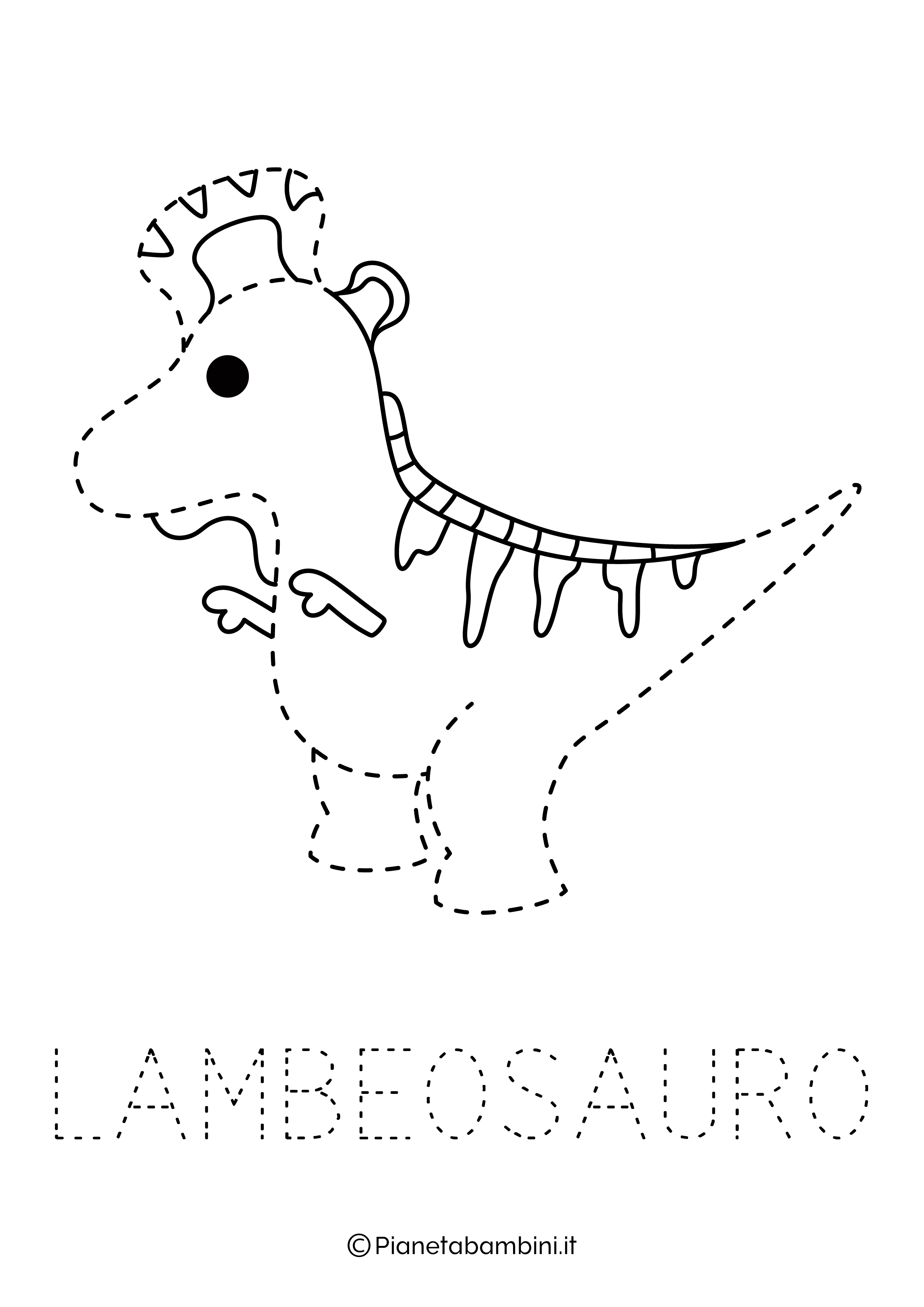Scheda Pregrafismo Lambeosauro