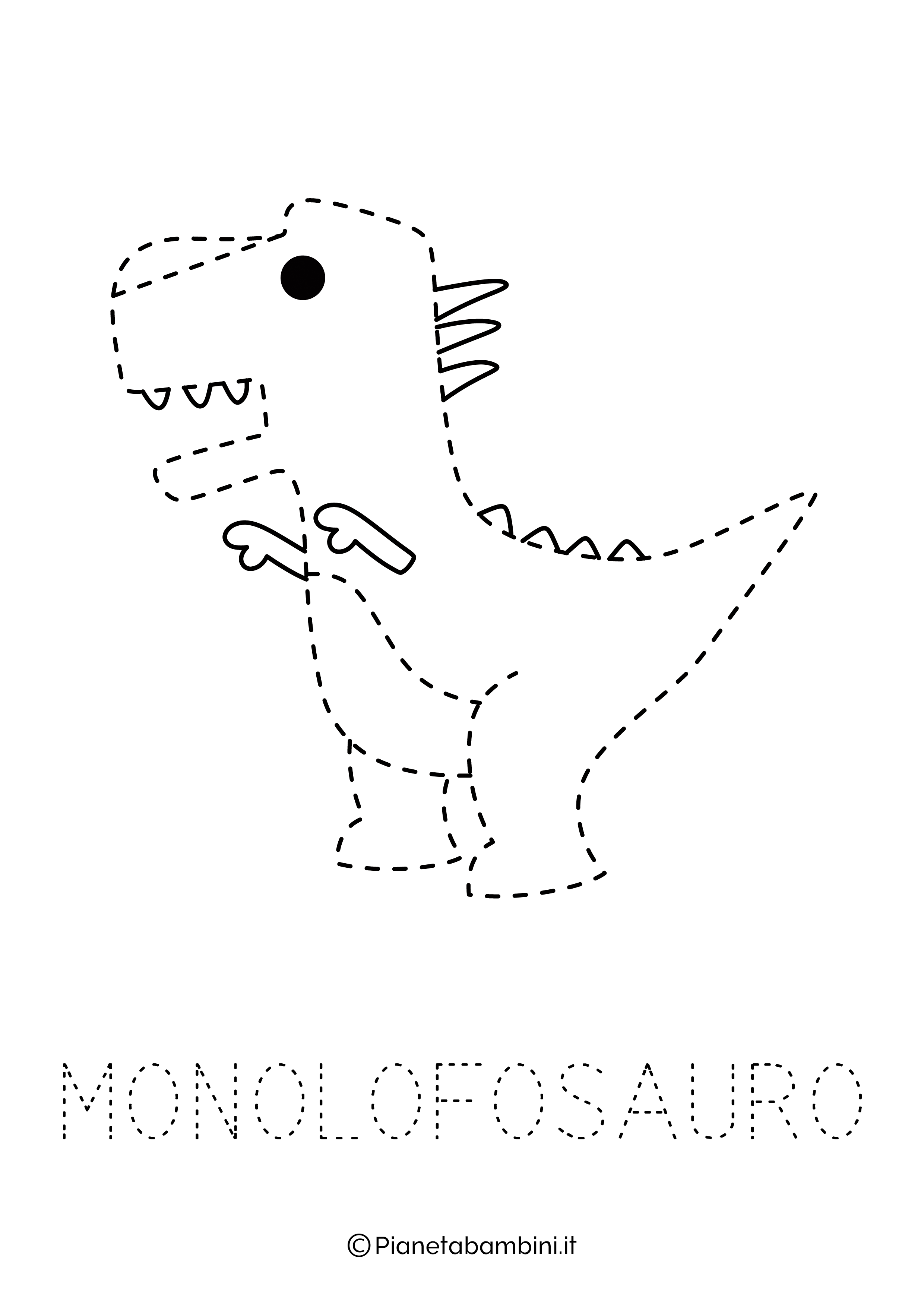 Scheda Pregrafismo Monolofosauro