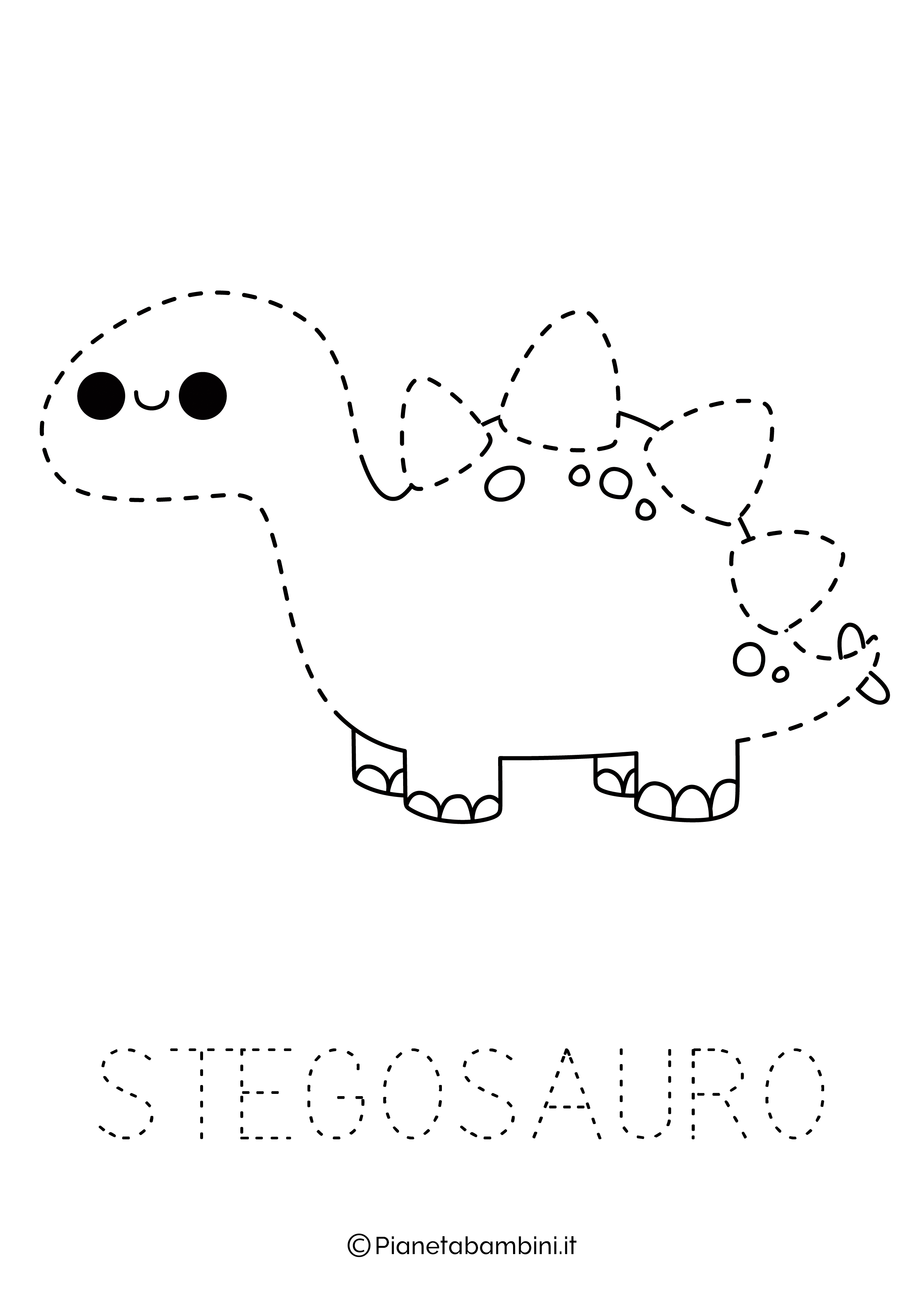 Scheda Pregrafismo Stegosauro