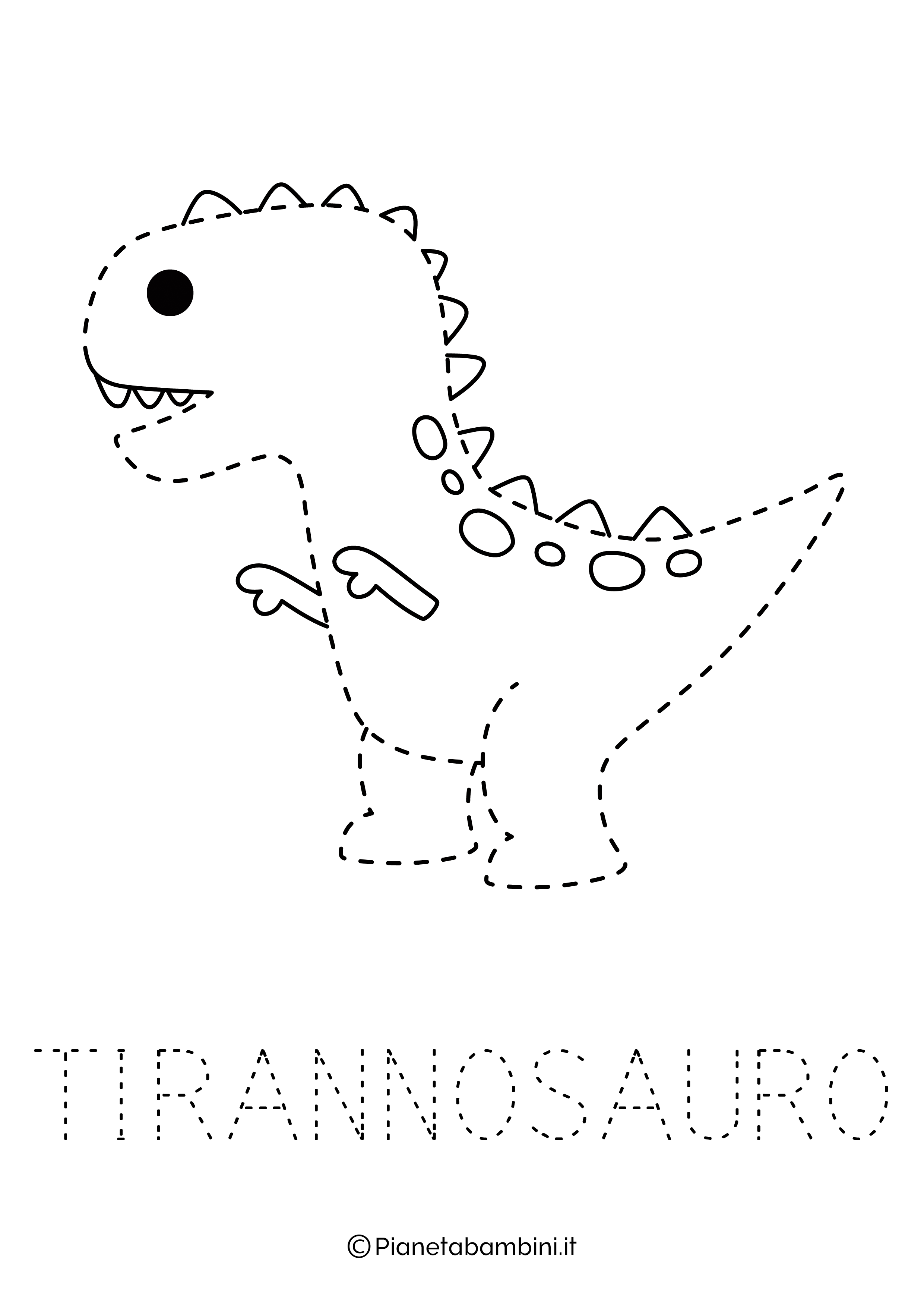 Scheda Pregrafismo Tirannosauro