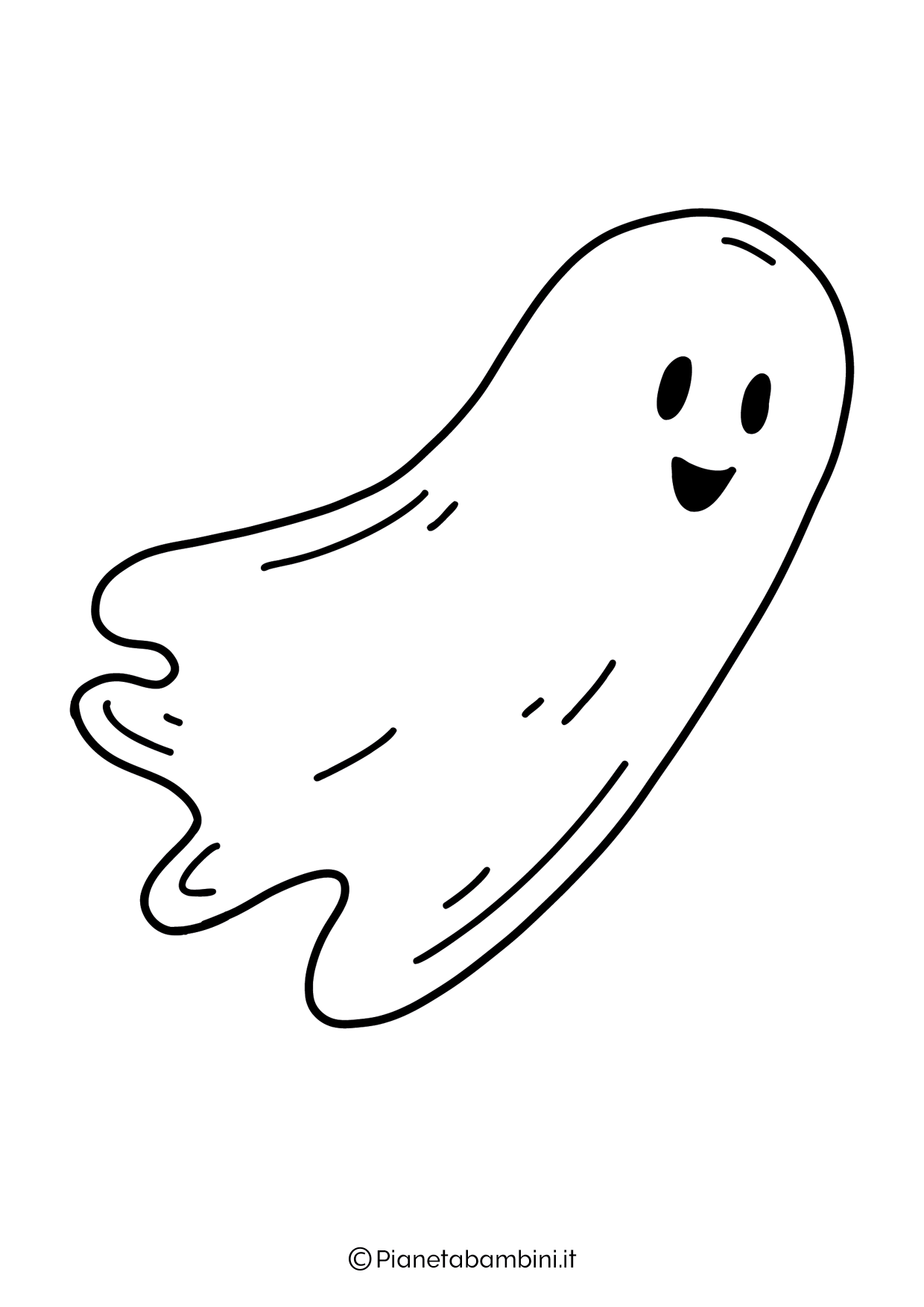 Disegno di fantasma da colorare #1