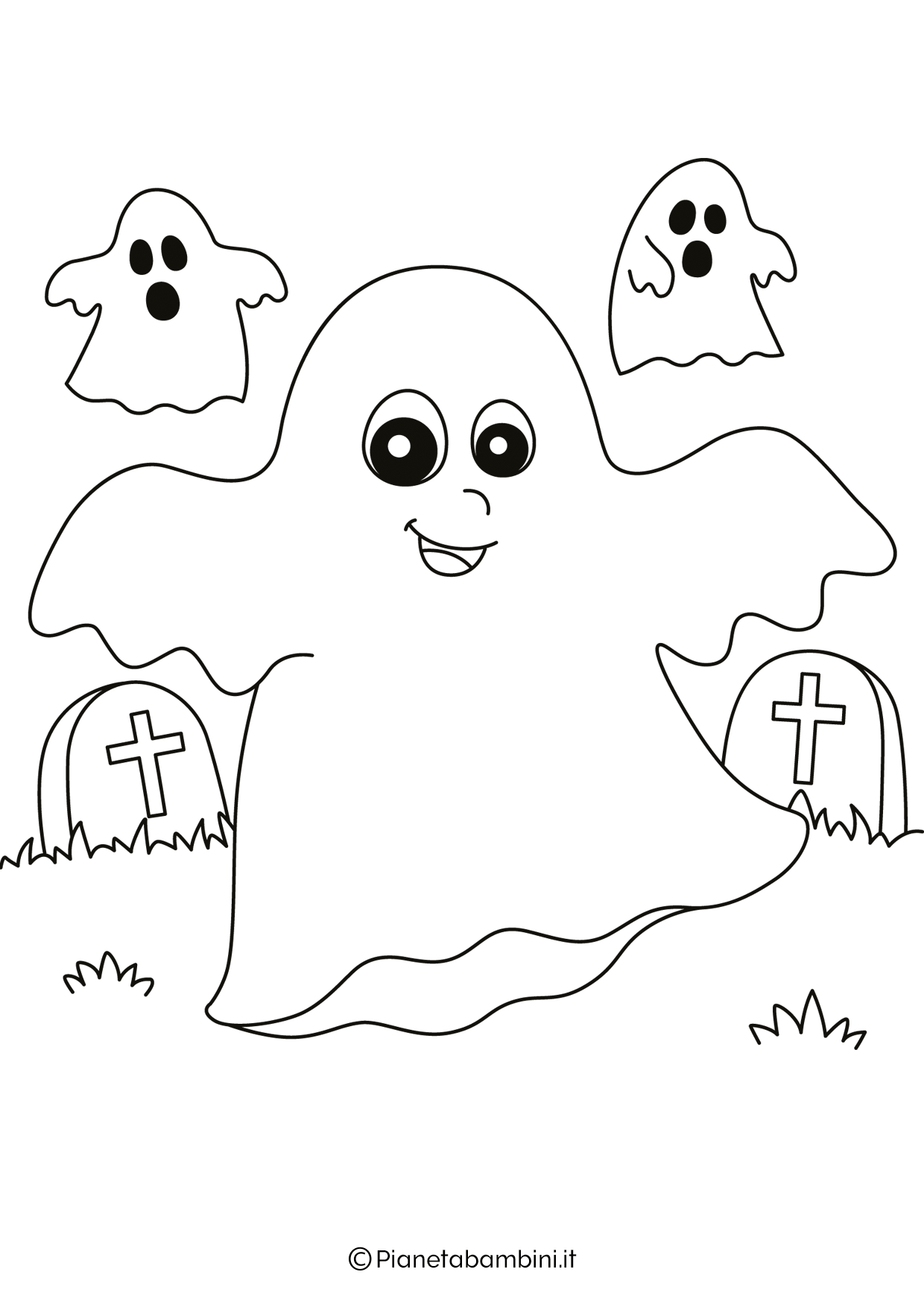 Disegno di fantasma da colorare #11