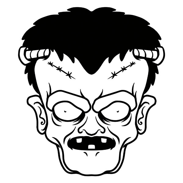 Maschera di Frankenstein da stampare e ritagliare