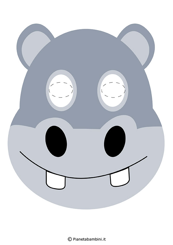 Immagine della maschera dell'ippopotamo