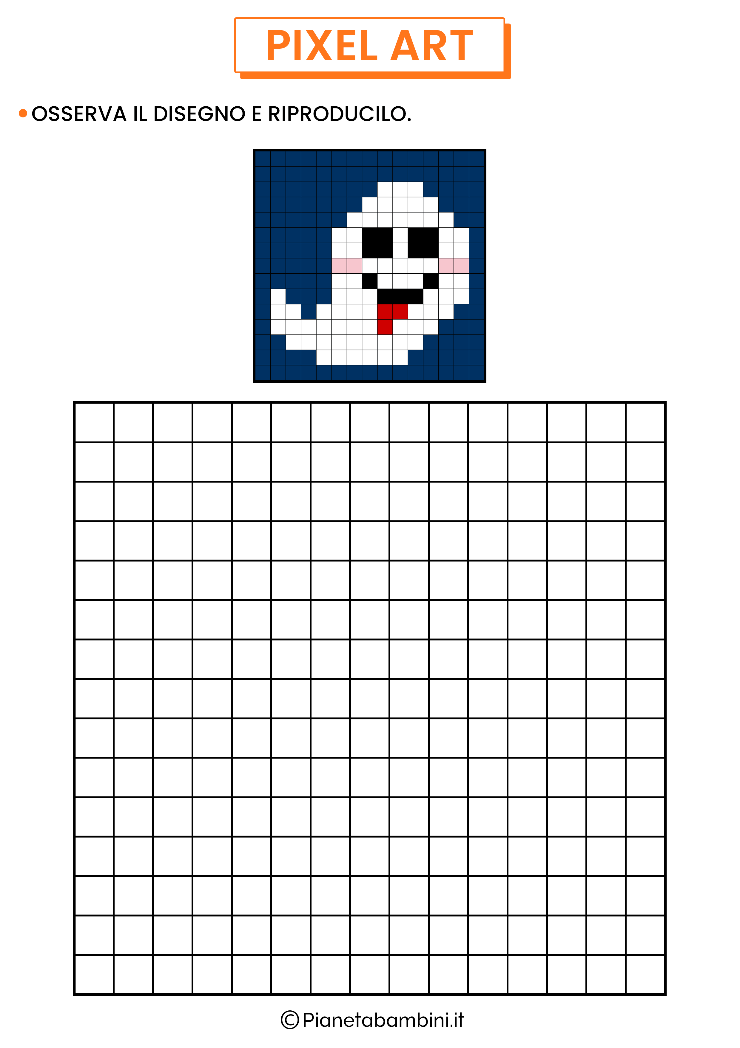 Pixel Art Fantasma da copiare