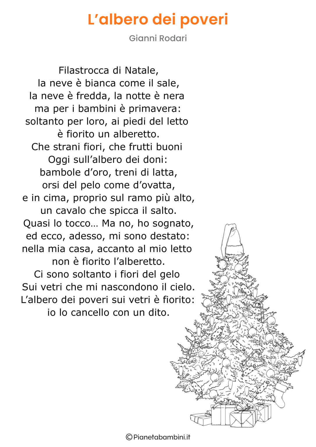 Poesie di Natale di Gianni Rodari | PianetaBambini.it