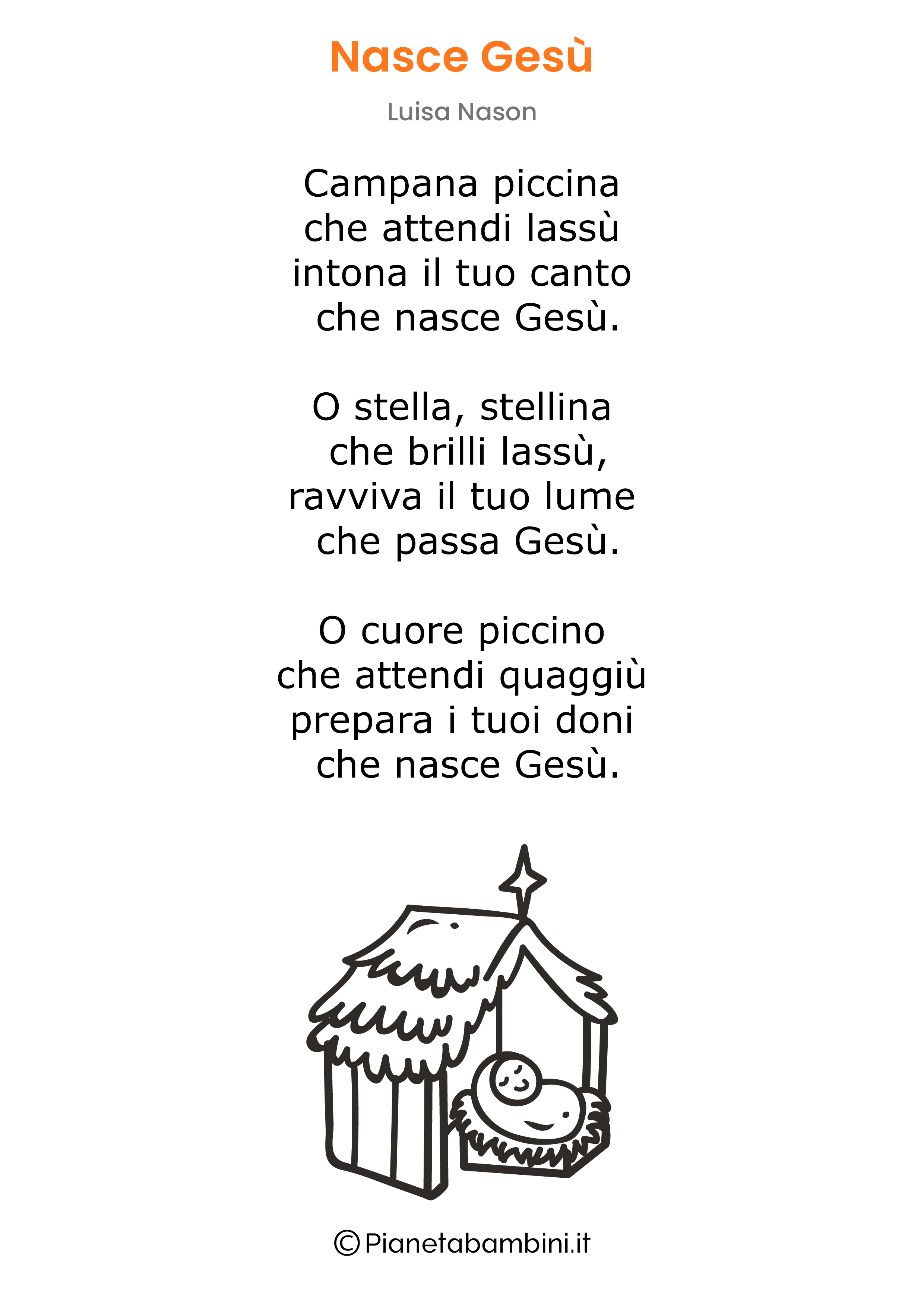 20 Poesie Di Natale Brevi PianetaBambini it