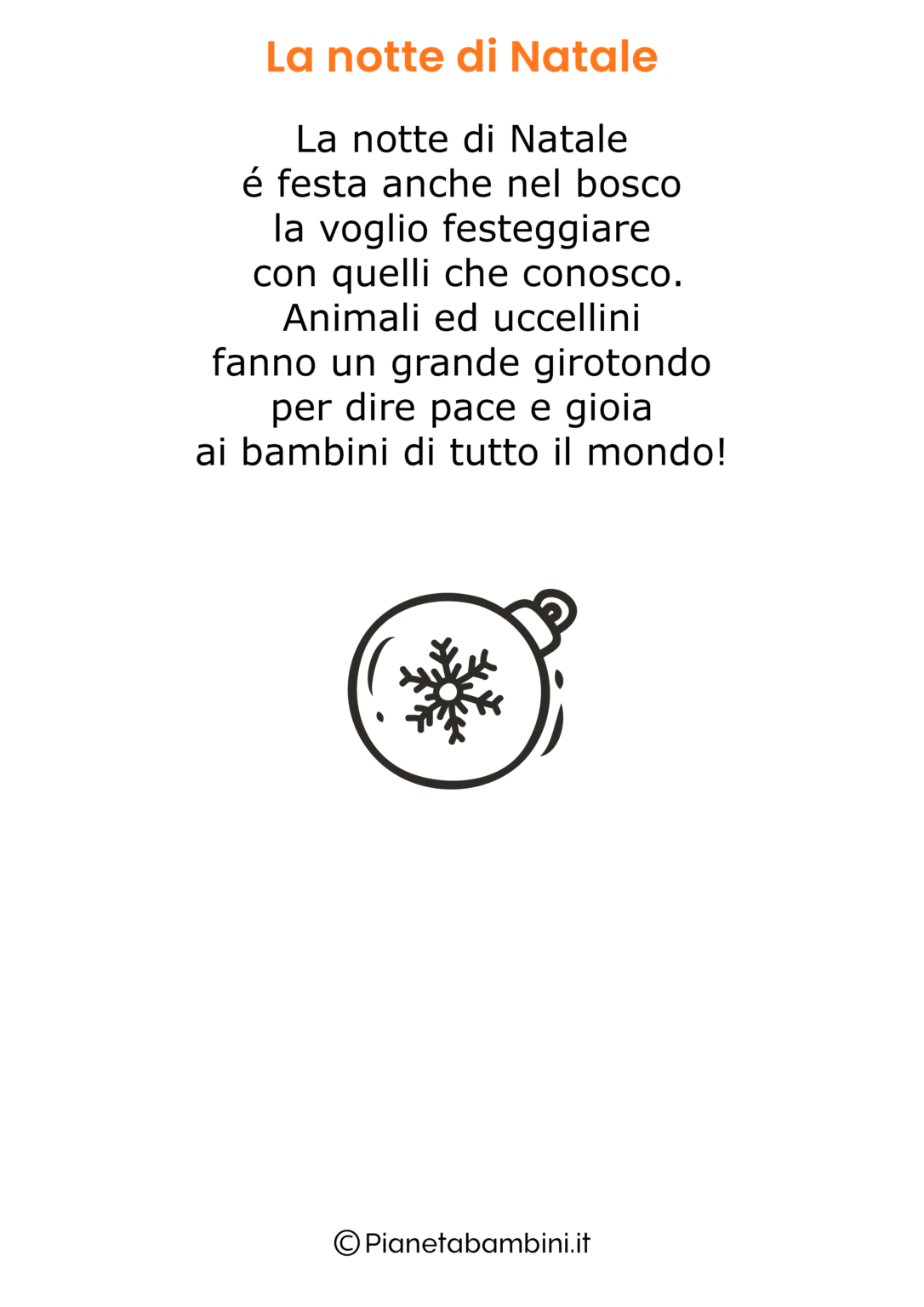 20 Poesie Di Natale Brevi | PianetaBambini.it