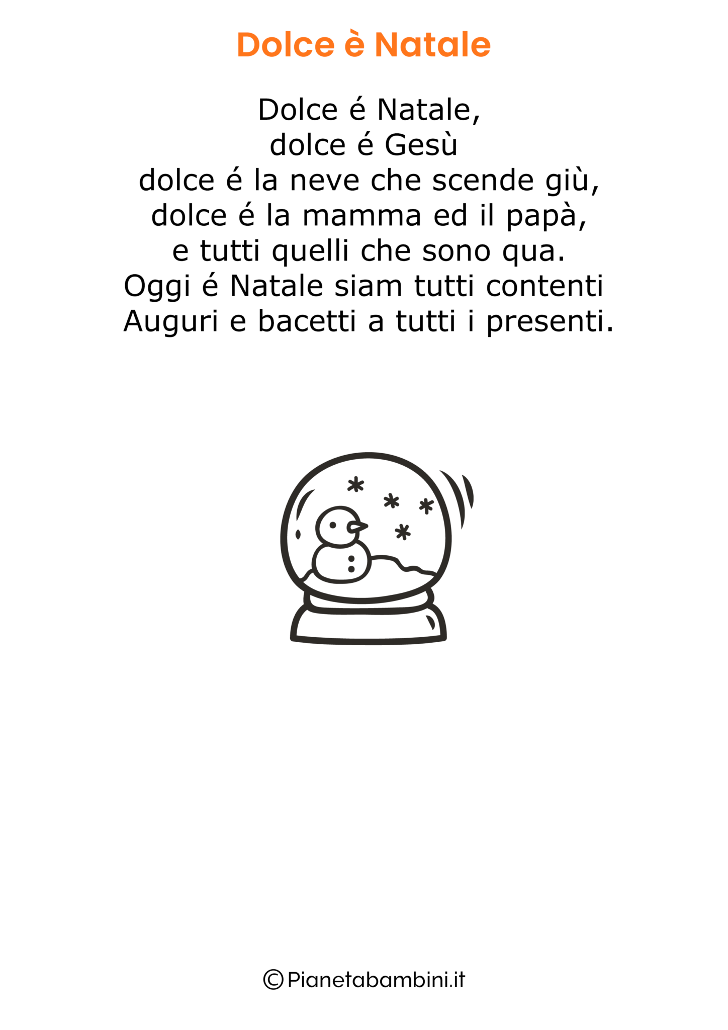 poesie di natale e pace