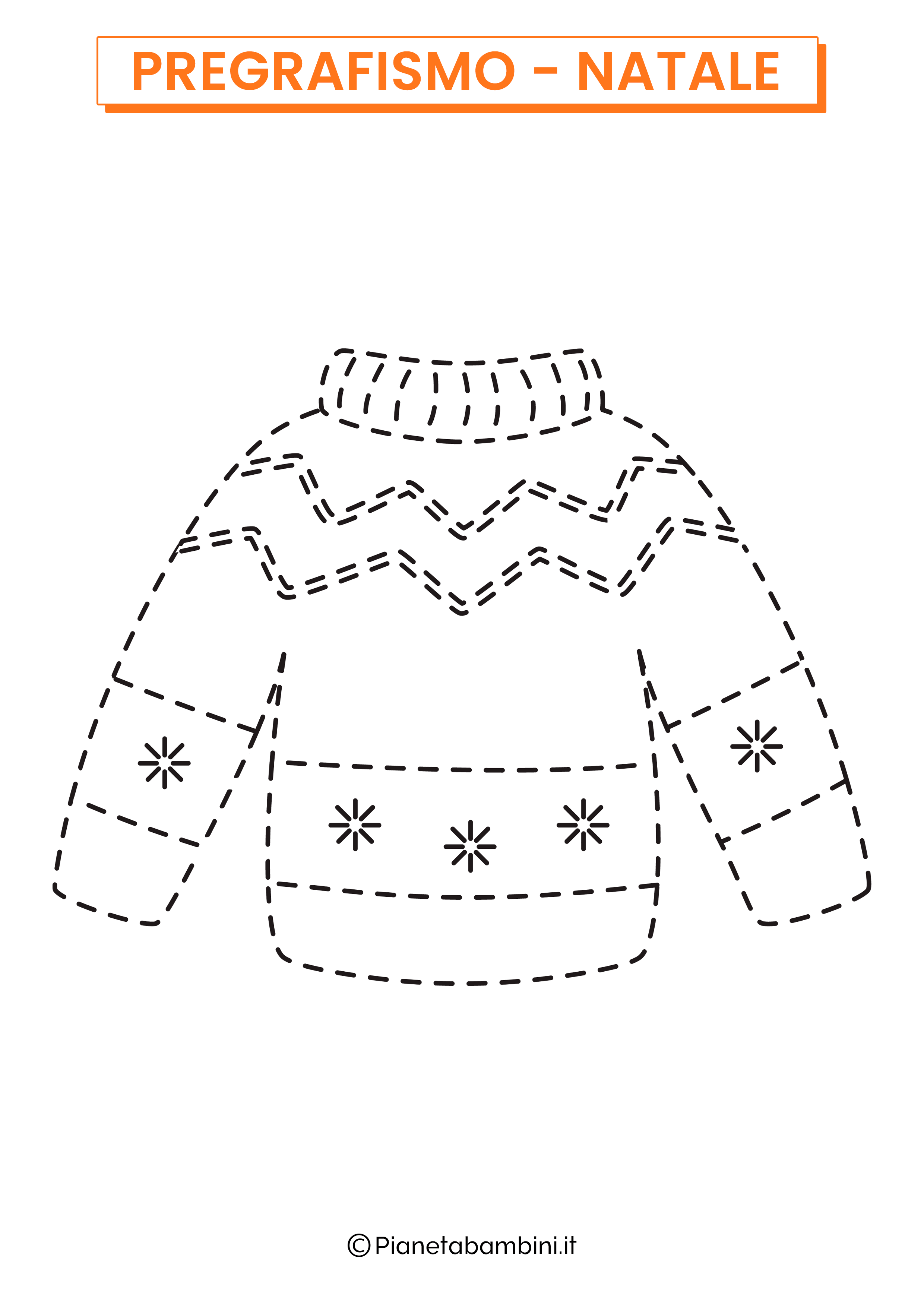 Scheda di pregrafismo maglione natalizio