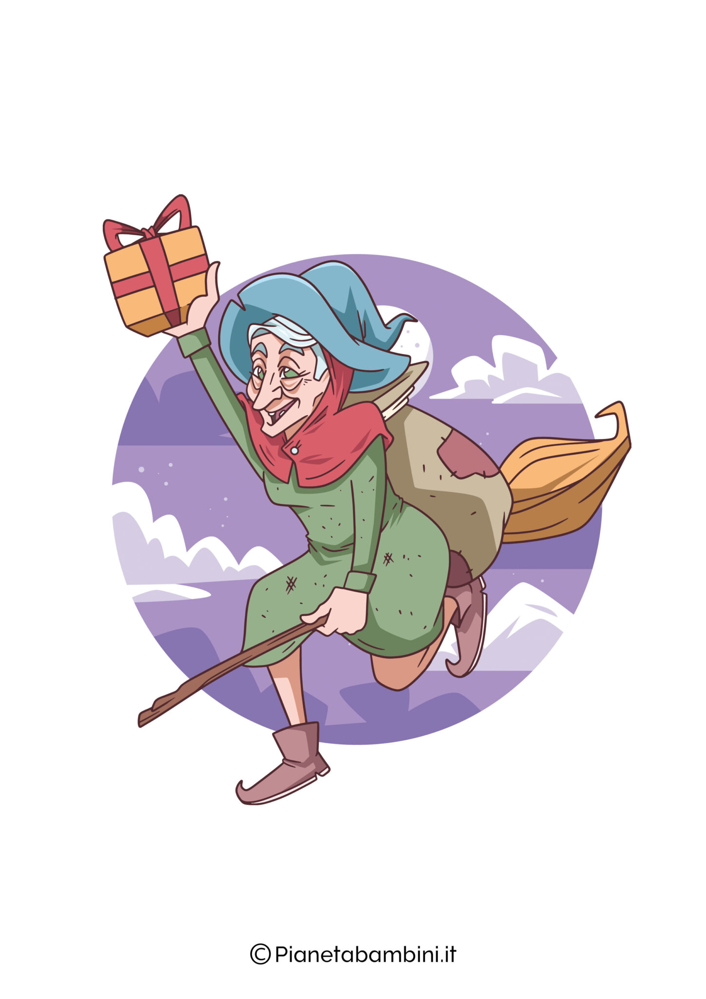 disegni sulla befana da stampare