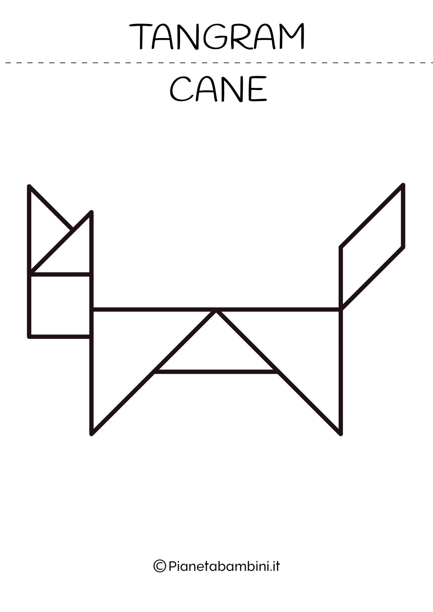 Tangram: 40 Figure di Animali da Stampare | PianetaBambini.it