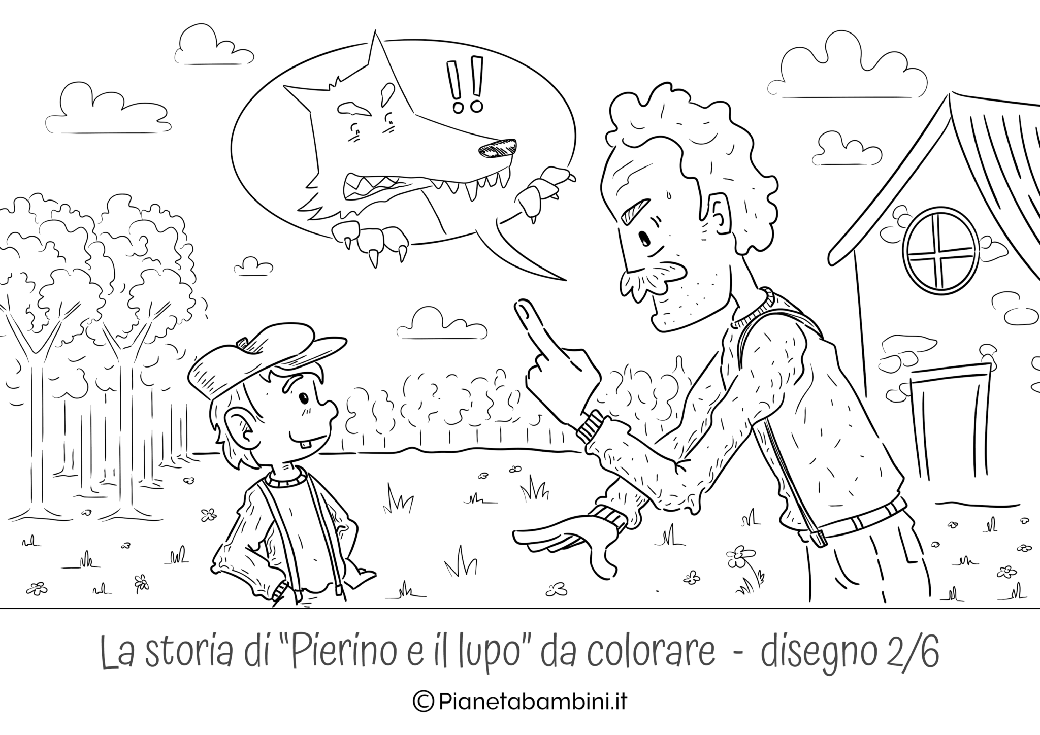 Pierino e il Lupo Disegni da Colorare Pierino e il Lupo Disegni da Colorare