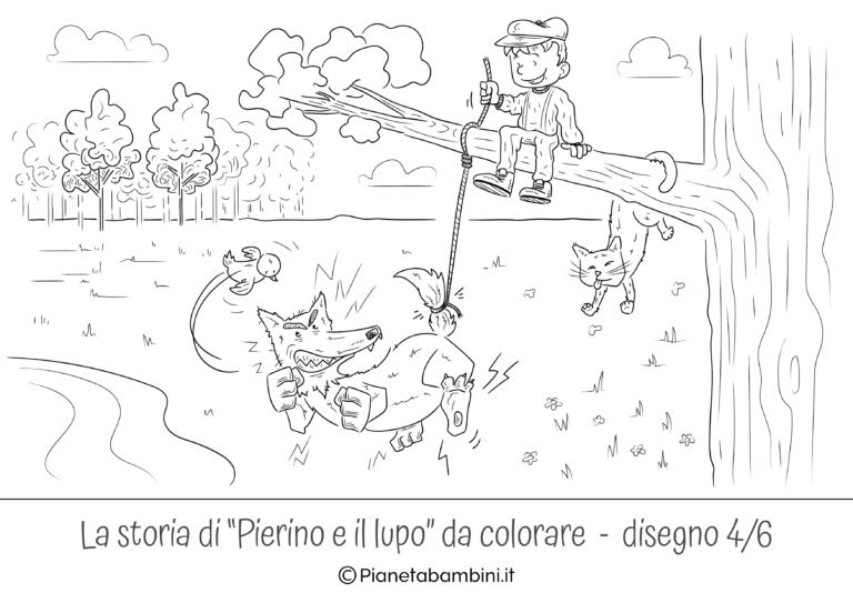 Pierino e il Lupo Disegni da Colorare Pierino e il Lupo Disegni da Colorare