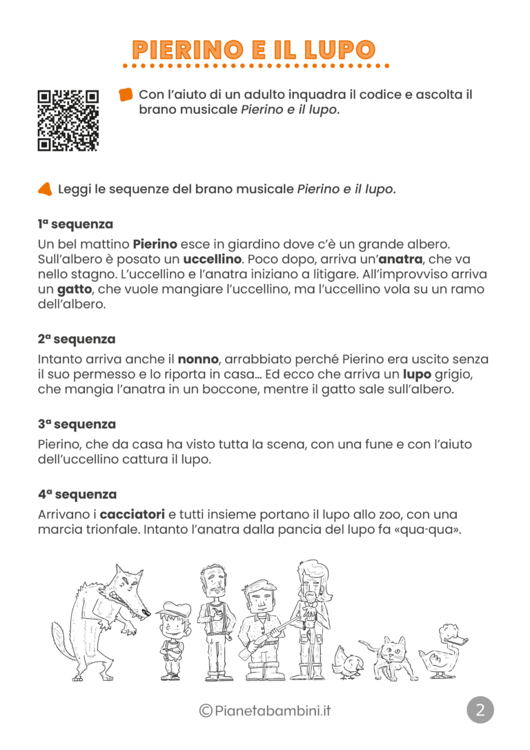 Pierino e il Lupo: Schede Didattiche per la Scuola Primaria ...