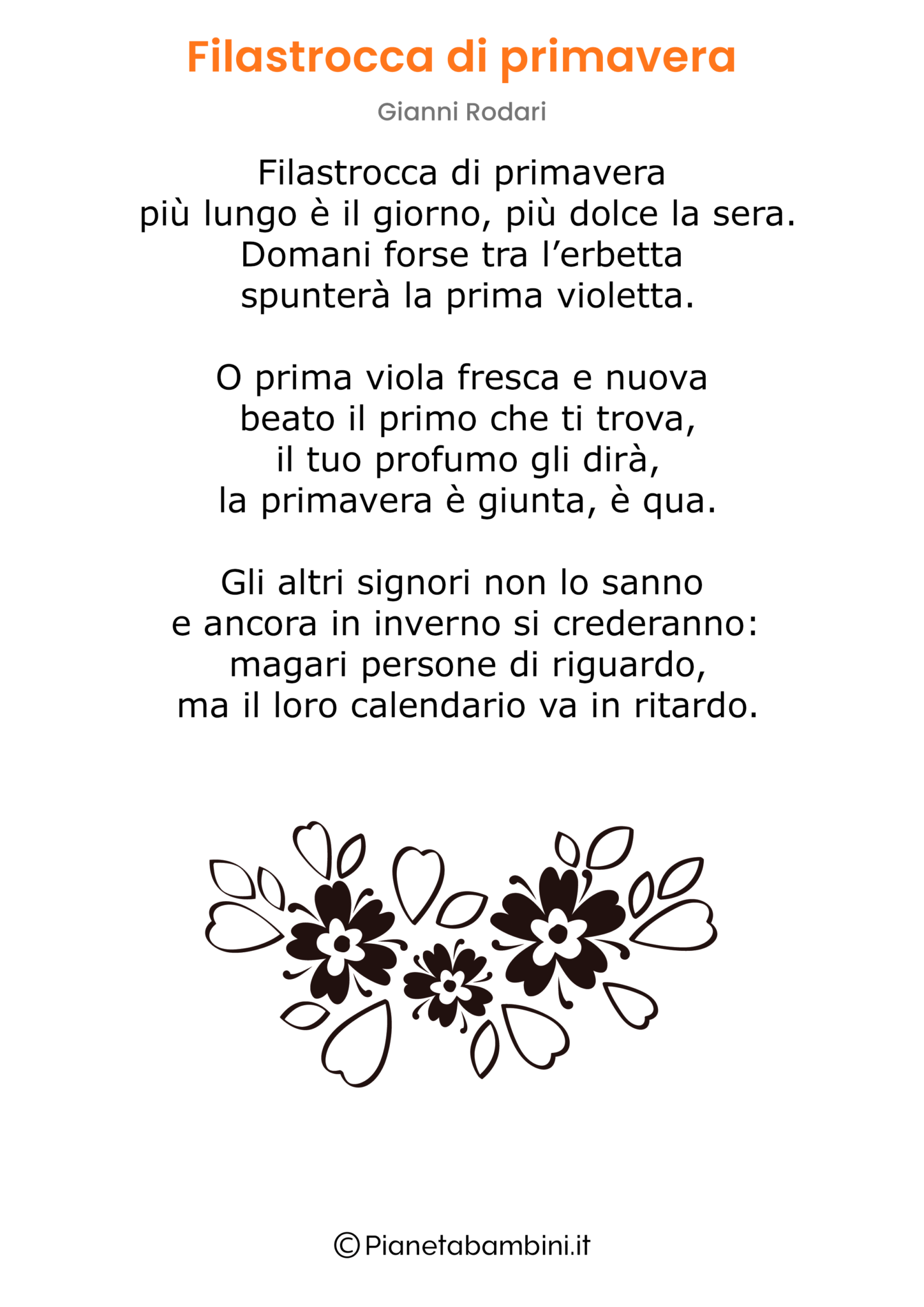 Poesie Sulla Terra Per Bambini Poesie sulla Primavera di Gianni Rodari | PianetaBambini.it