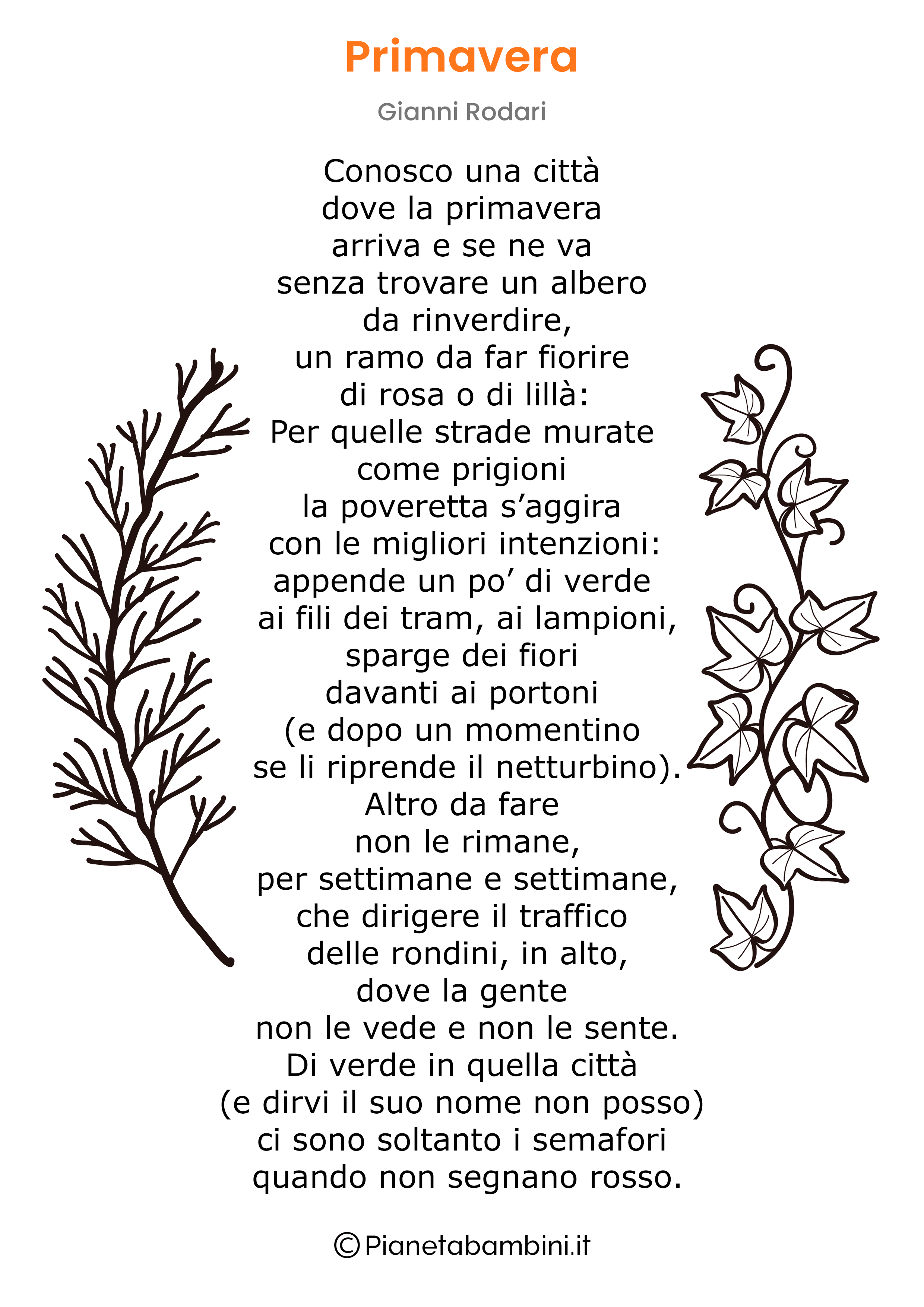 Poesia primavera Gianni Rodari da stampare 03