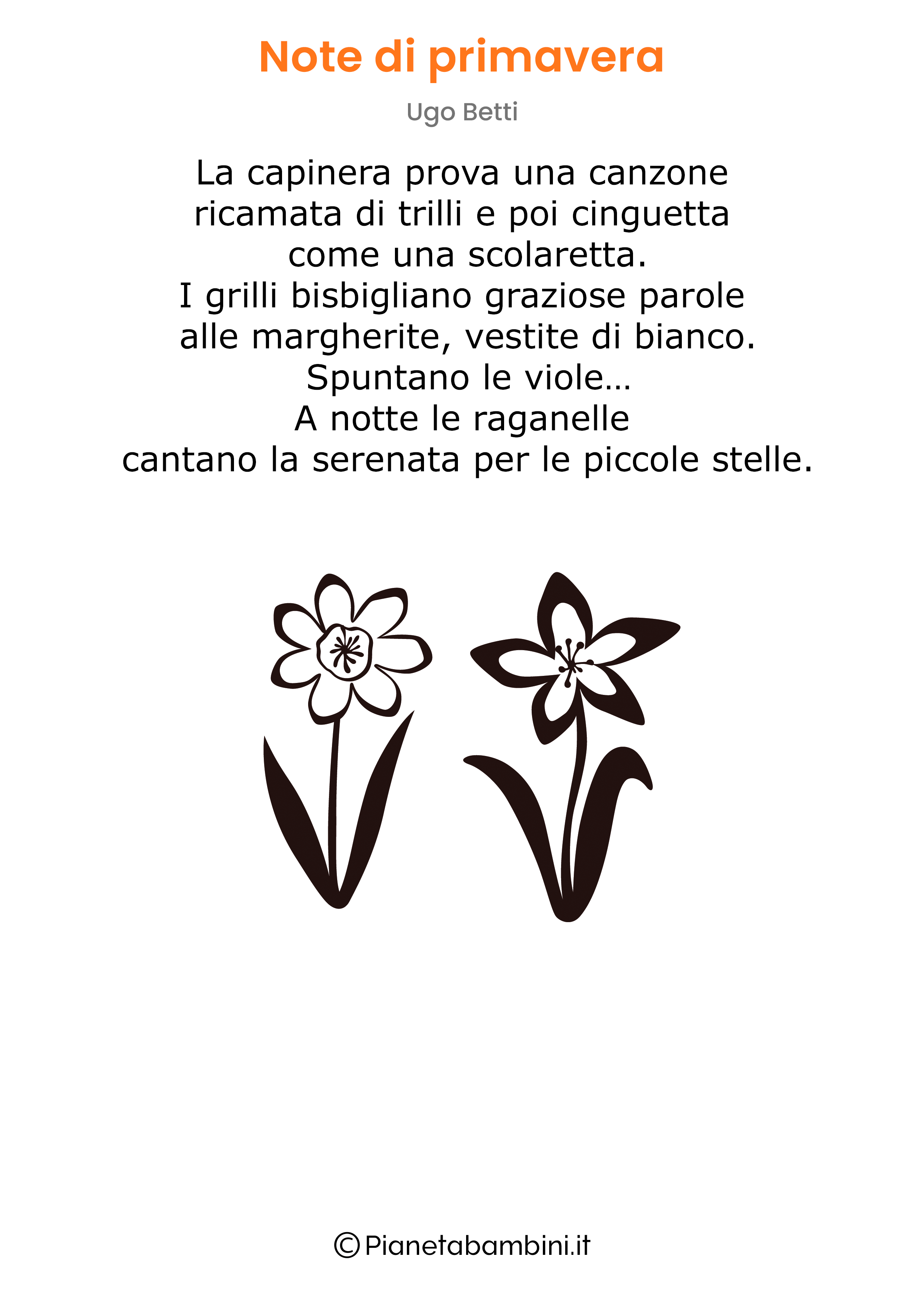 Poesia Ugo Betti Note di primavera da stampare