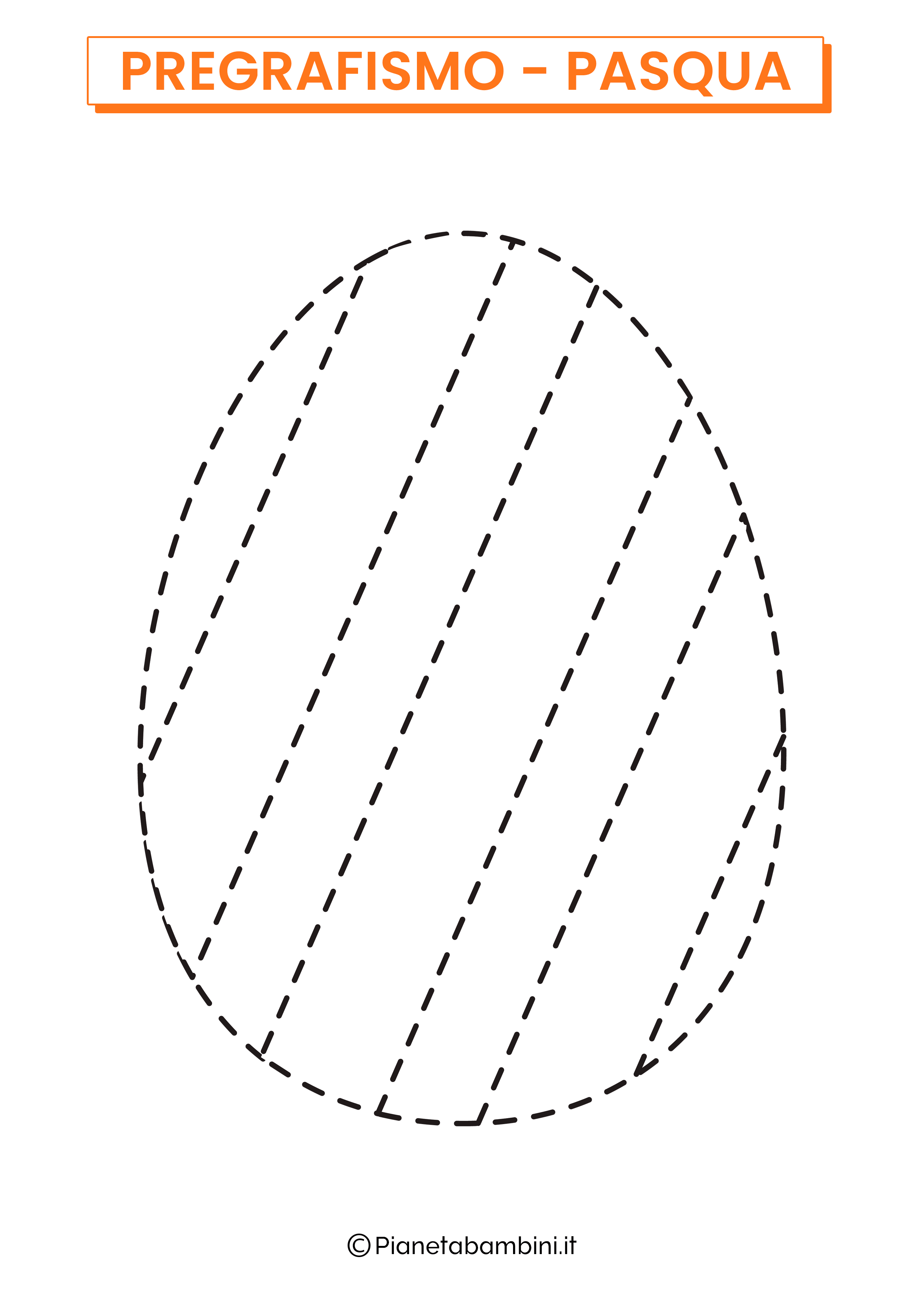 Scheda di pregrafismo sull'uovo di Pasqua 01