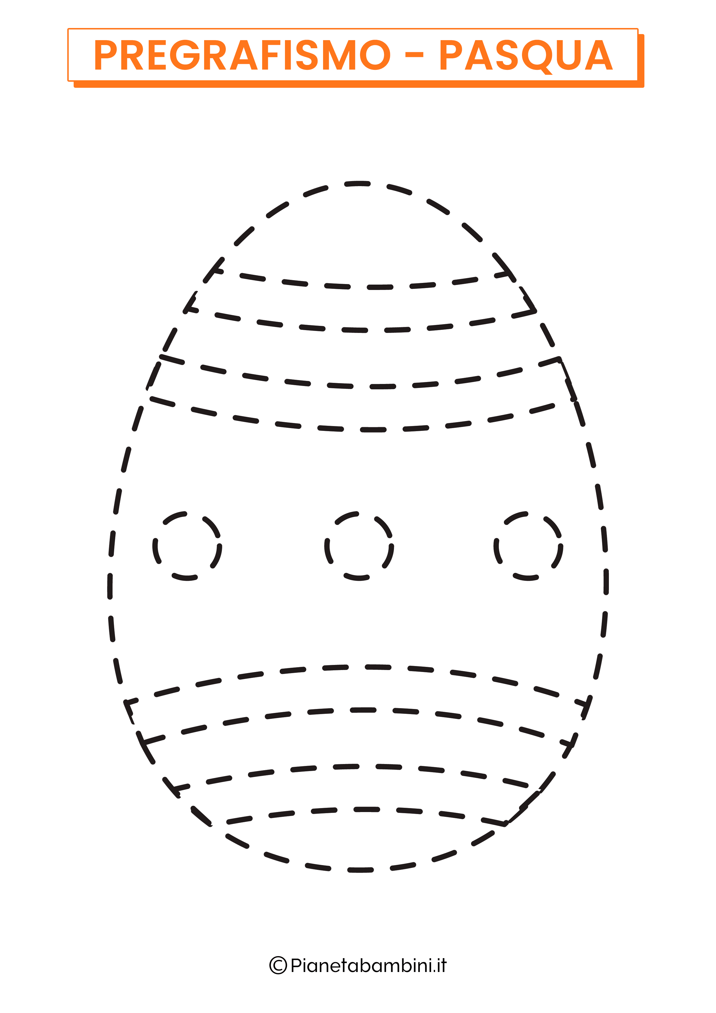 Scheda di pregrafismo sull'uovo di Pasqua 03