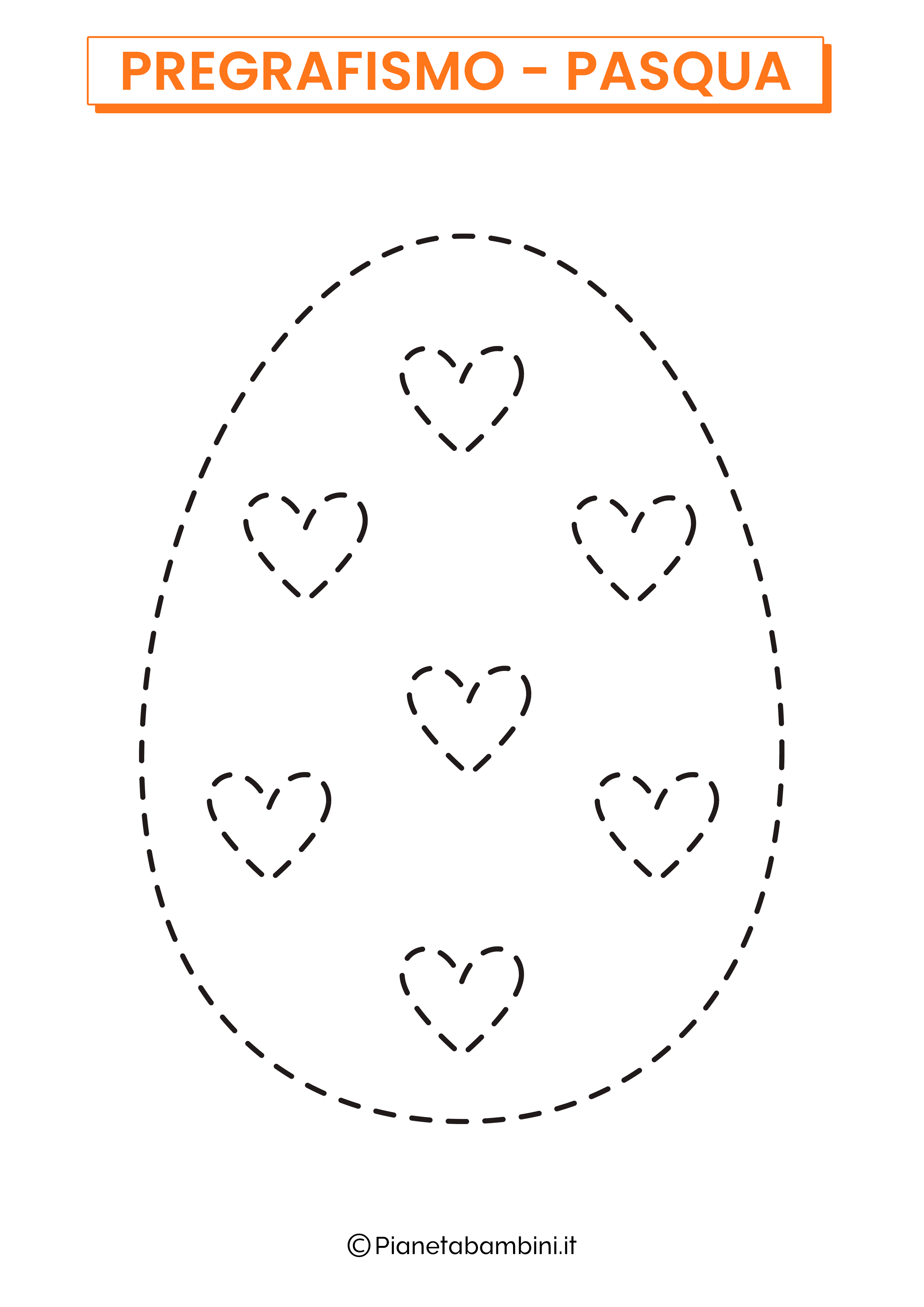 Scheda di pregrafismo sull'uovo di Pasqua 06