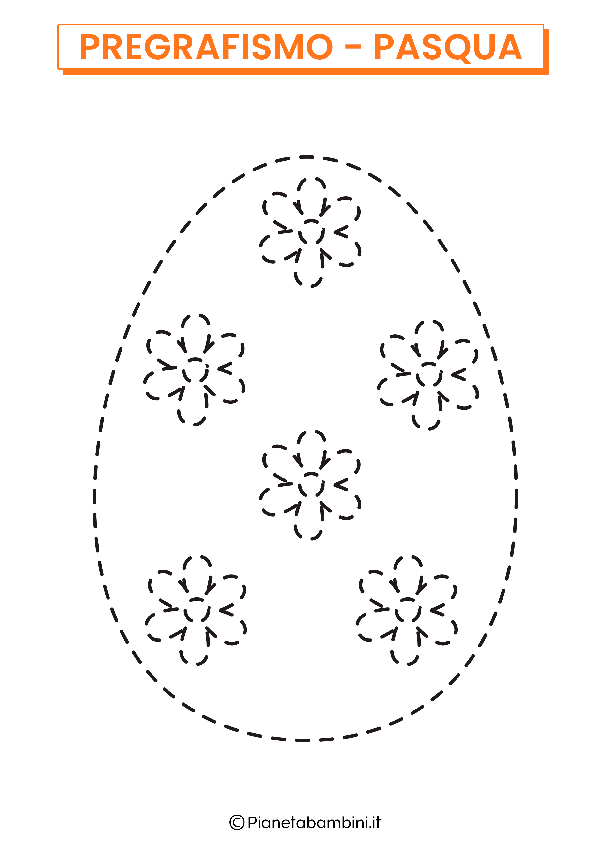 Scheda di pregrafismo sull'uovo di Pasqua 07